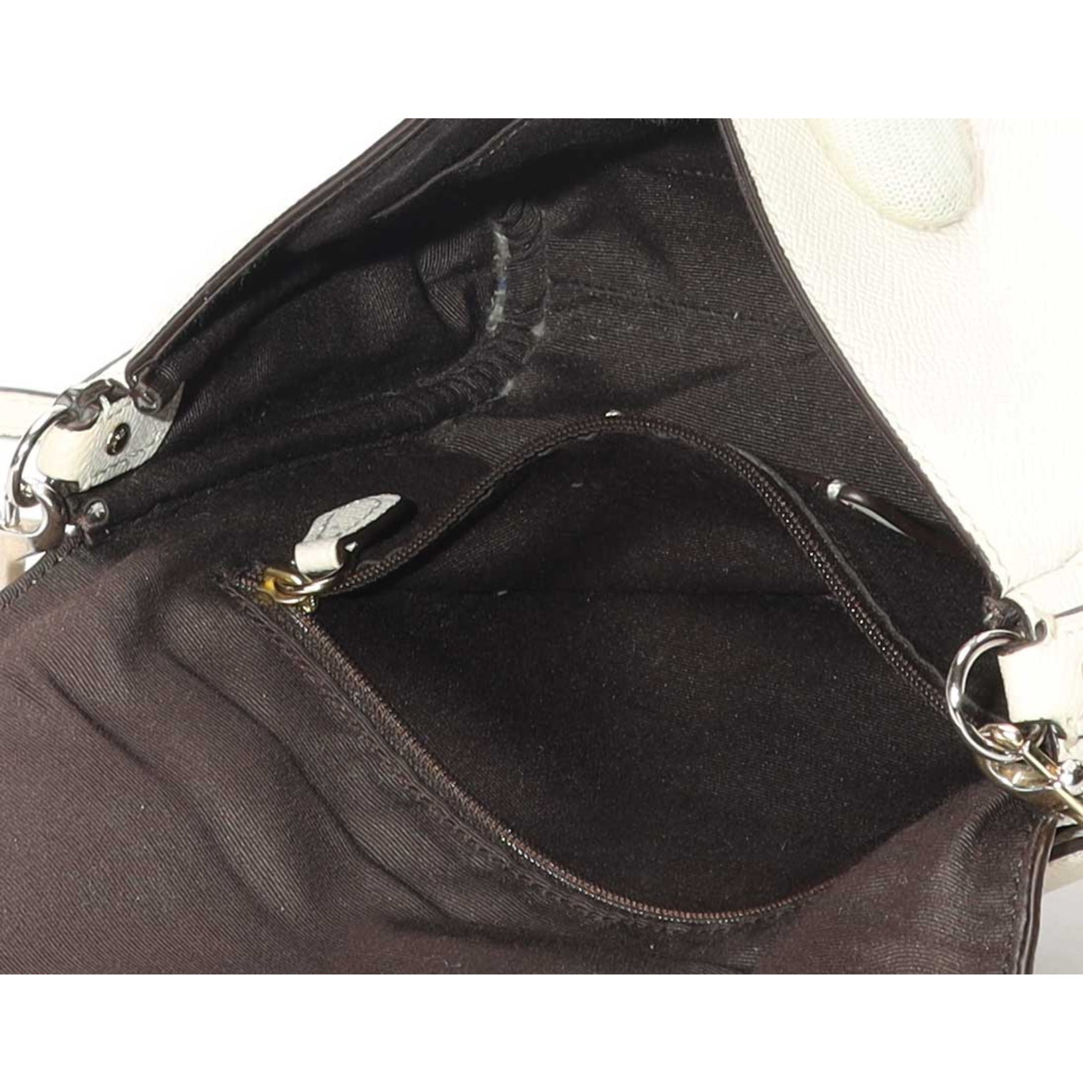 Coach Light Chalk Turnlock Chain Cross Body Bag