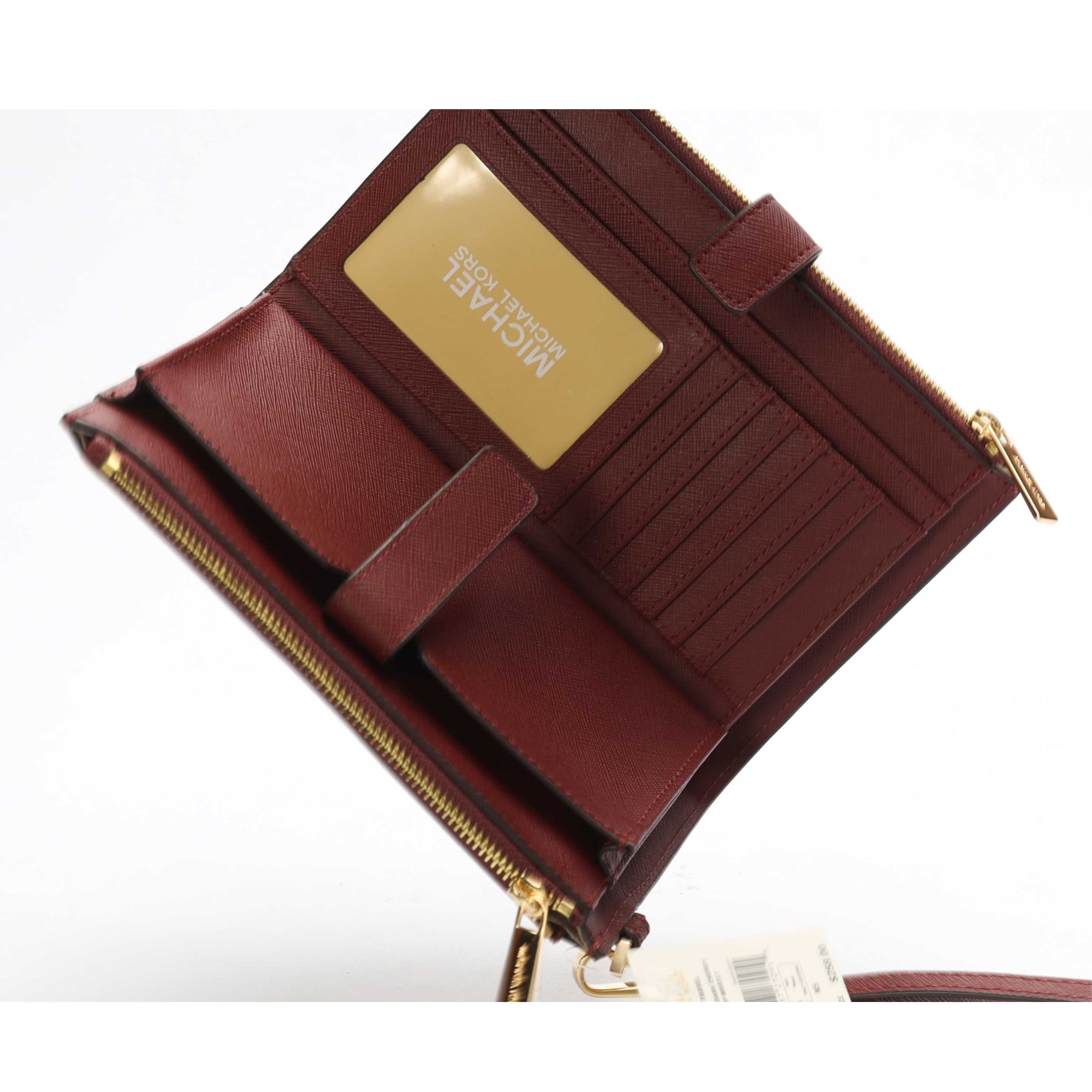 Michael Kors Jet Set Maroon Wristlet Wallet