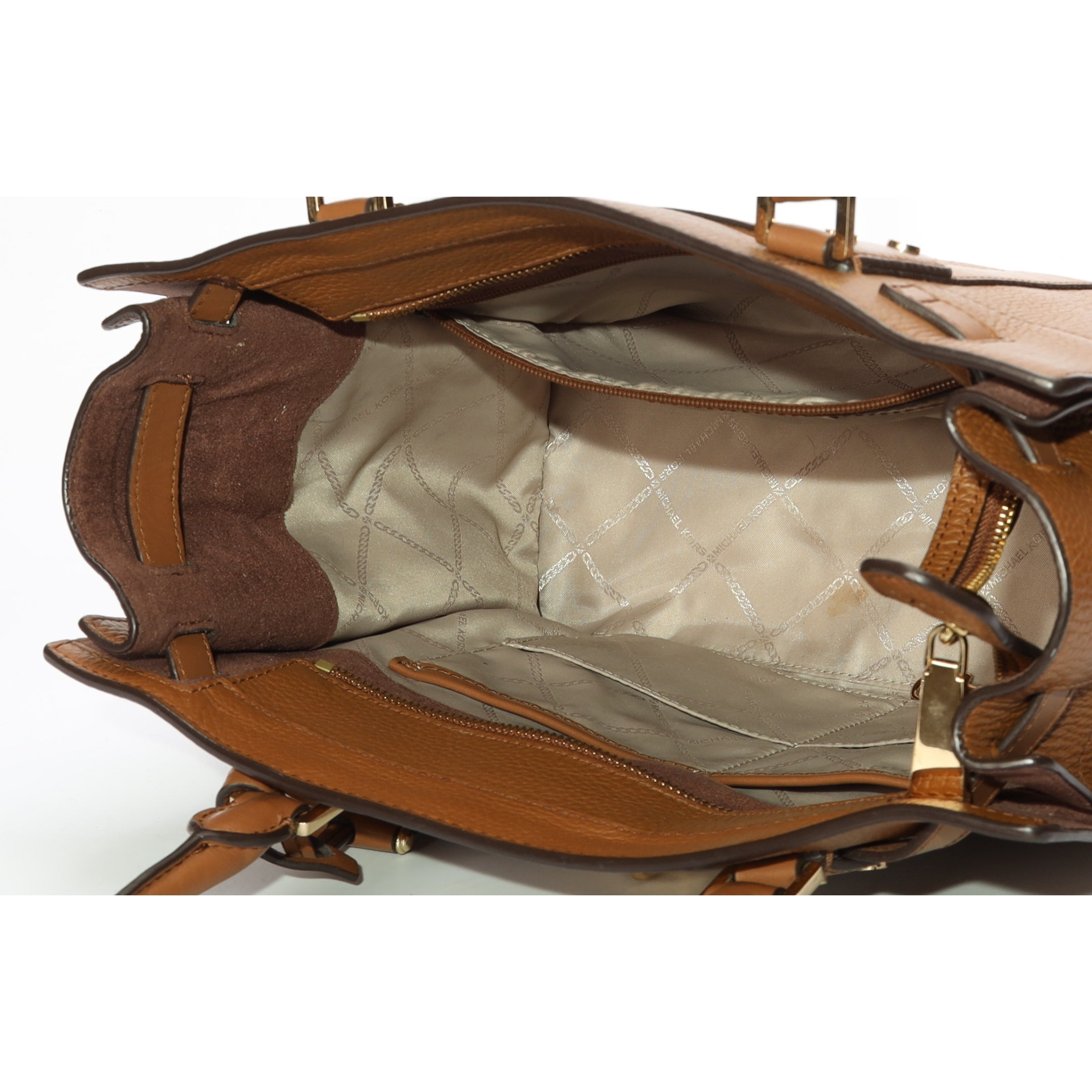 Michael Kors Nouveau Hamilton Brown Satchel