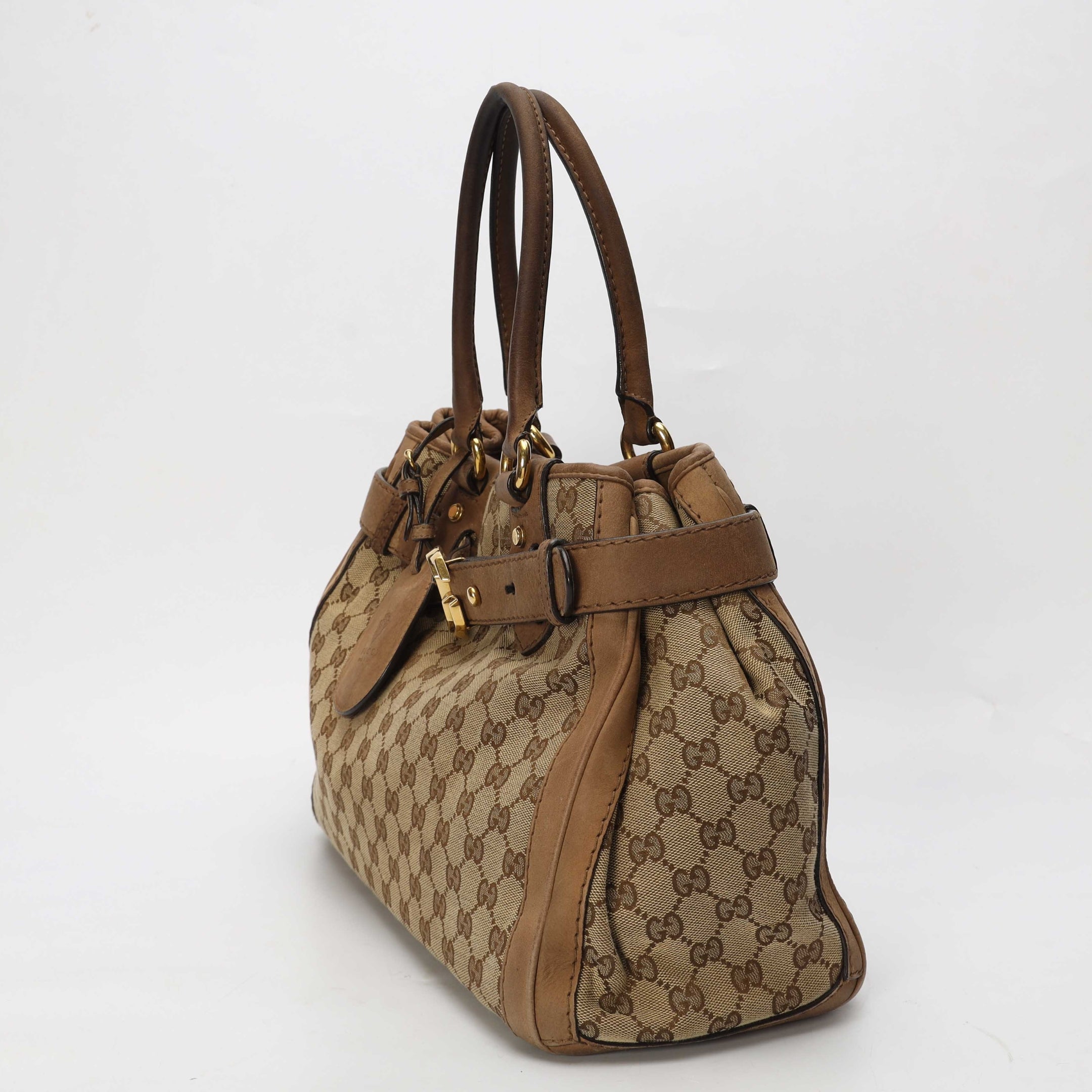 Gucci Beige GG Canvas Running Tote
