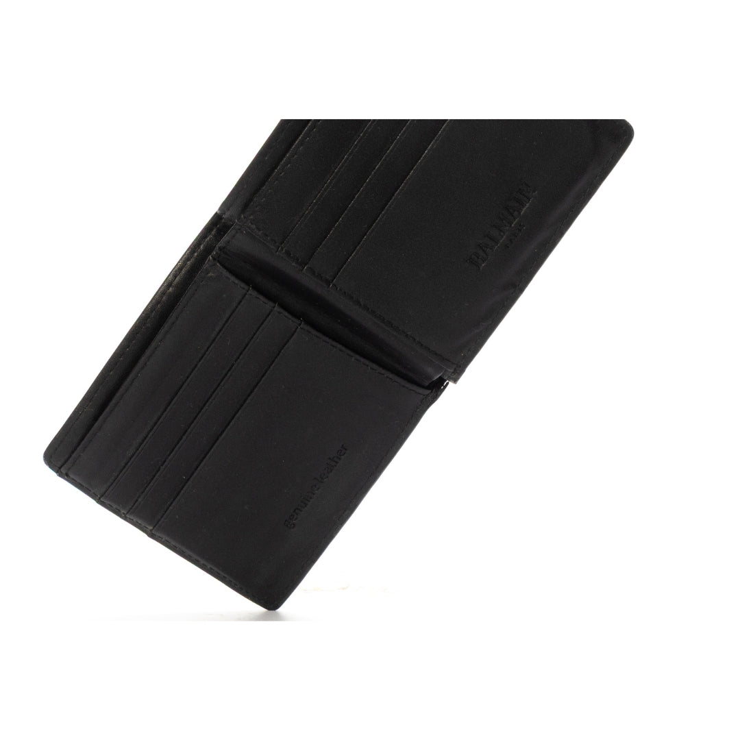Balmain Embossed Black Wallet