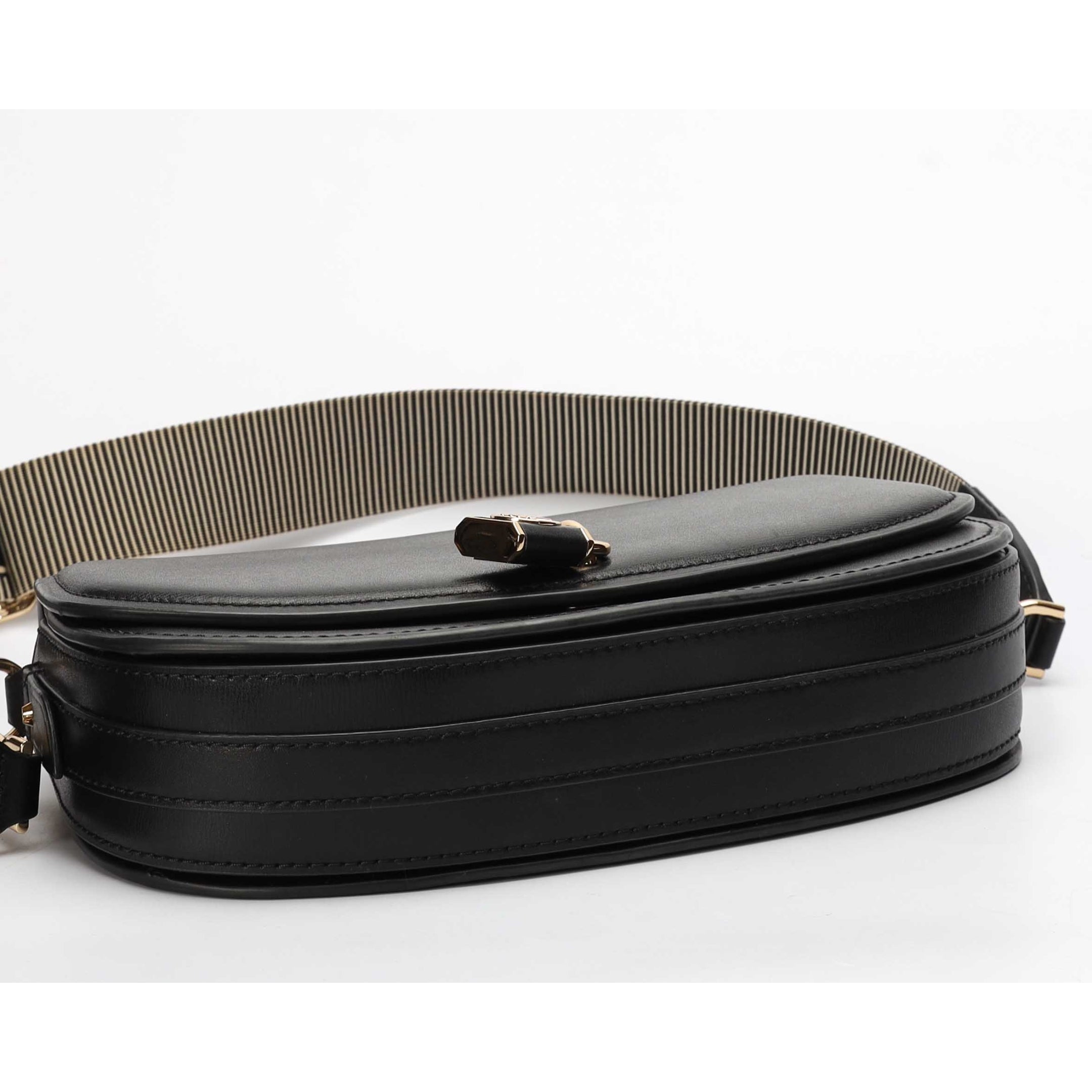 Michael Kors Mila Black Messenger Bag
