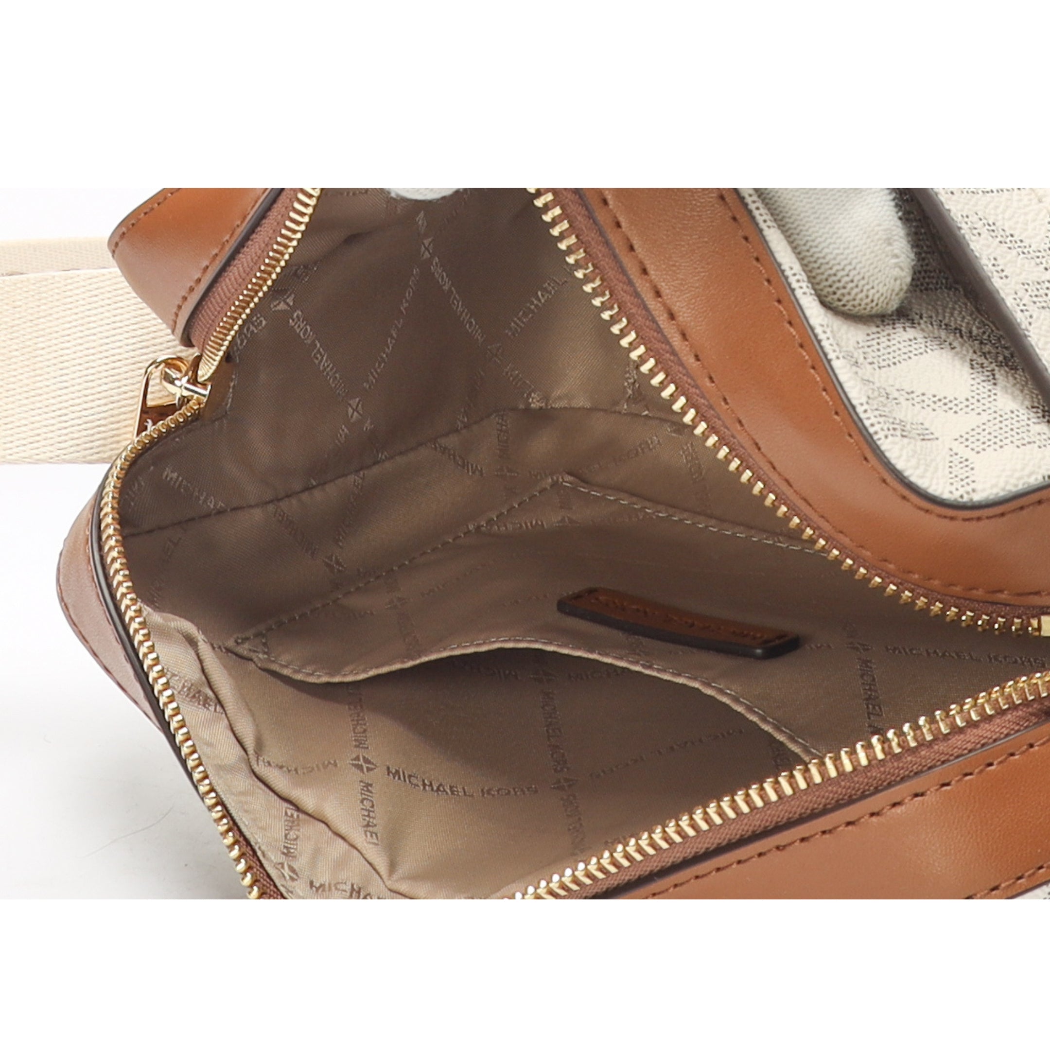 Michael Kors Vanilla Acorn Maeve Crossbody Bag