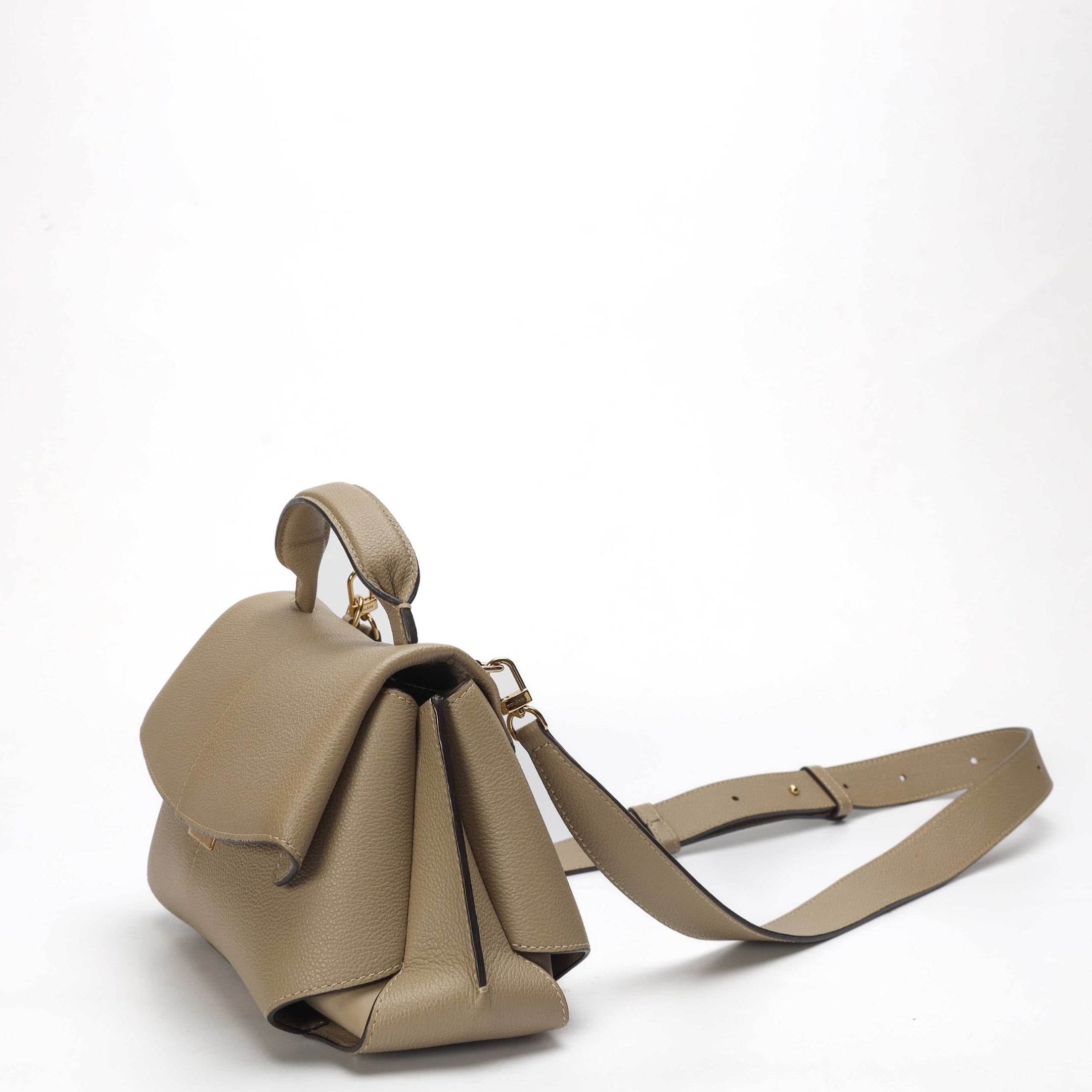 Polene Mokki Mini Edition Taupe Sling Bag