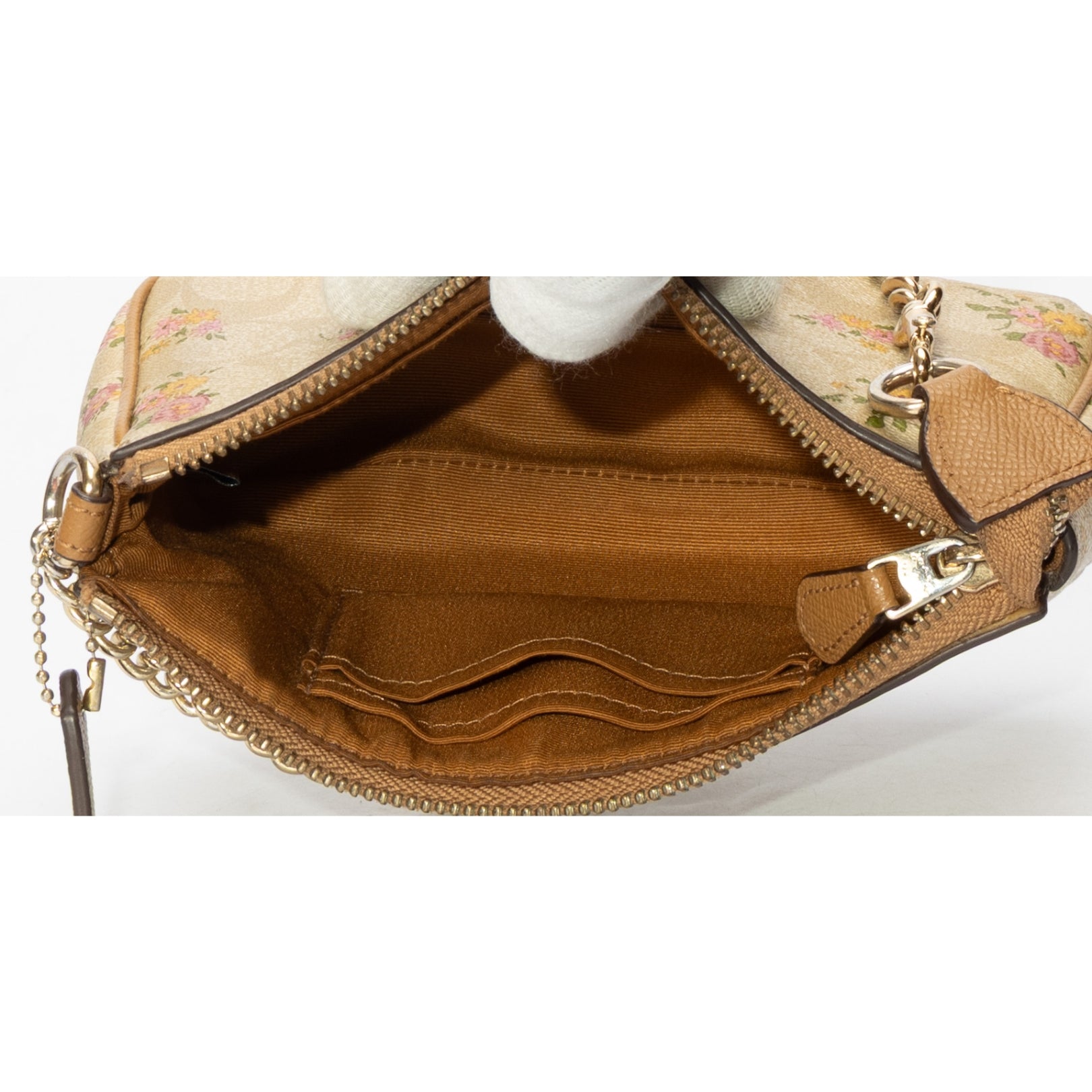 Coach Signature Canvas Floral Print Wristlet 19