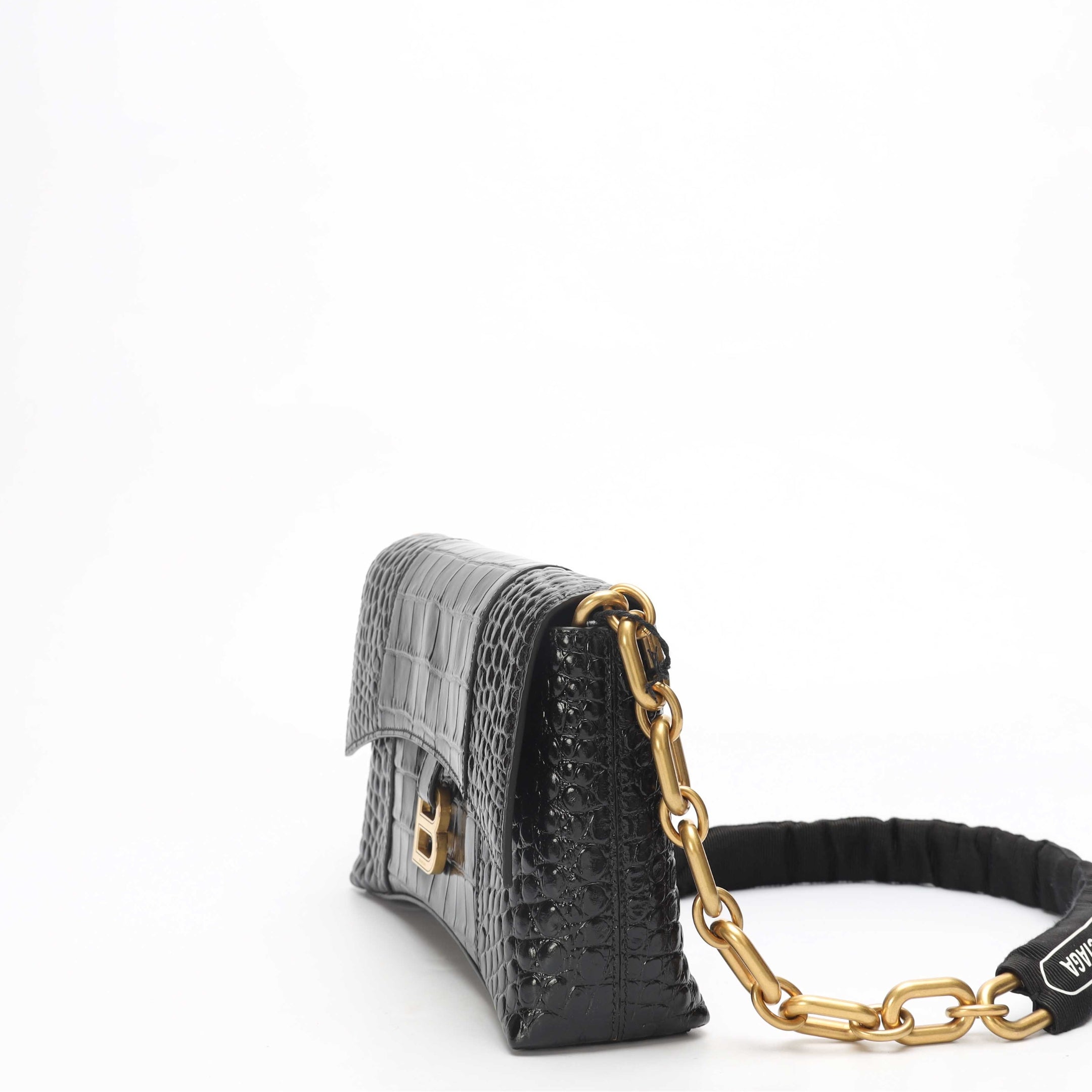 Balenciaga Downtown Black Chain Shoulder Bag
