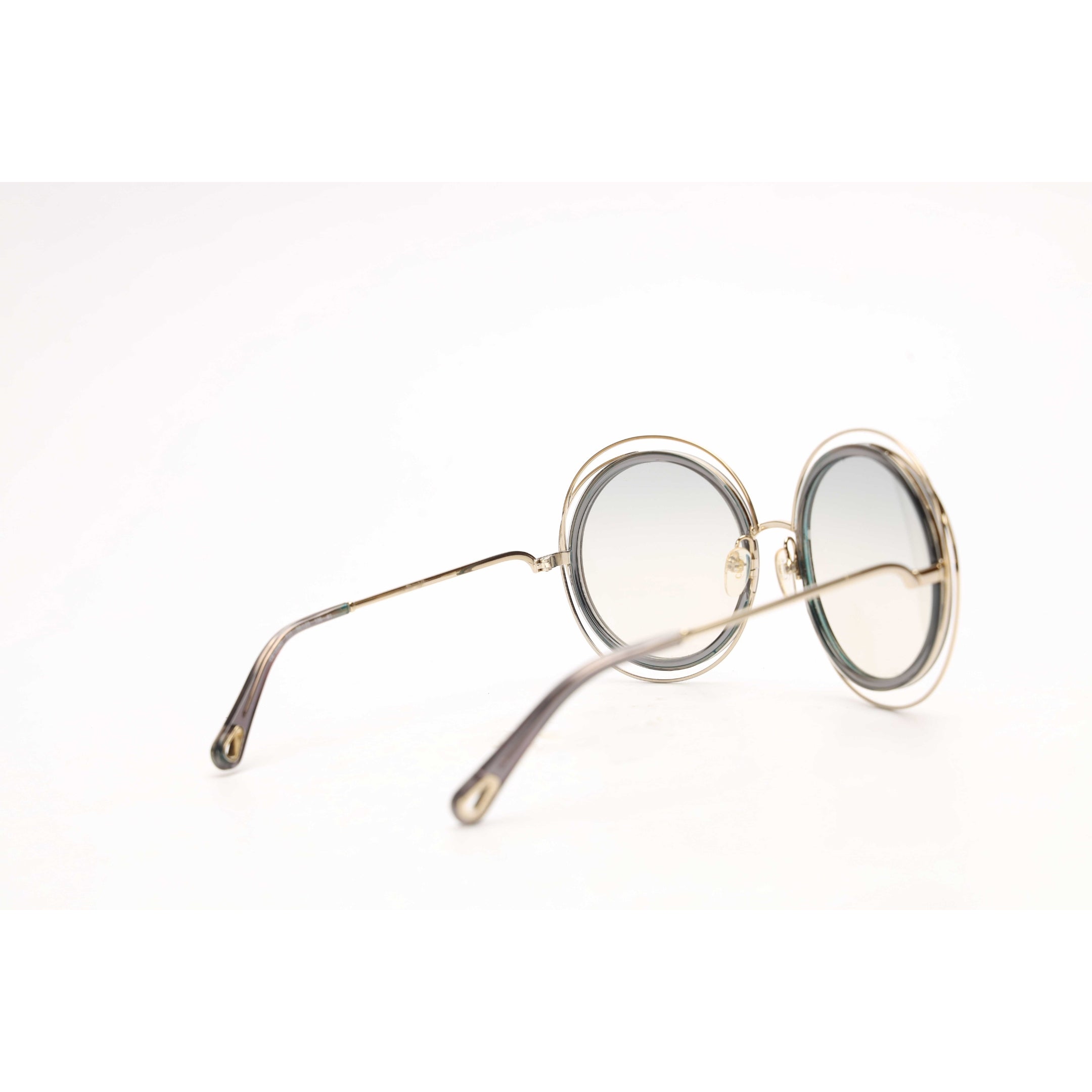 Chloe Gradient Carlina Round Sunglasses
