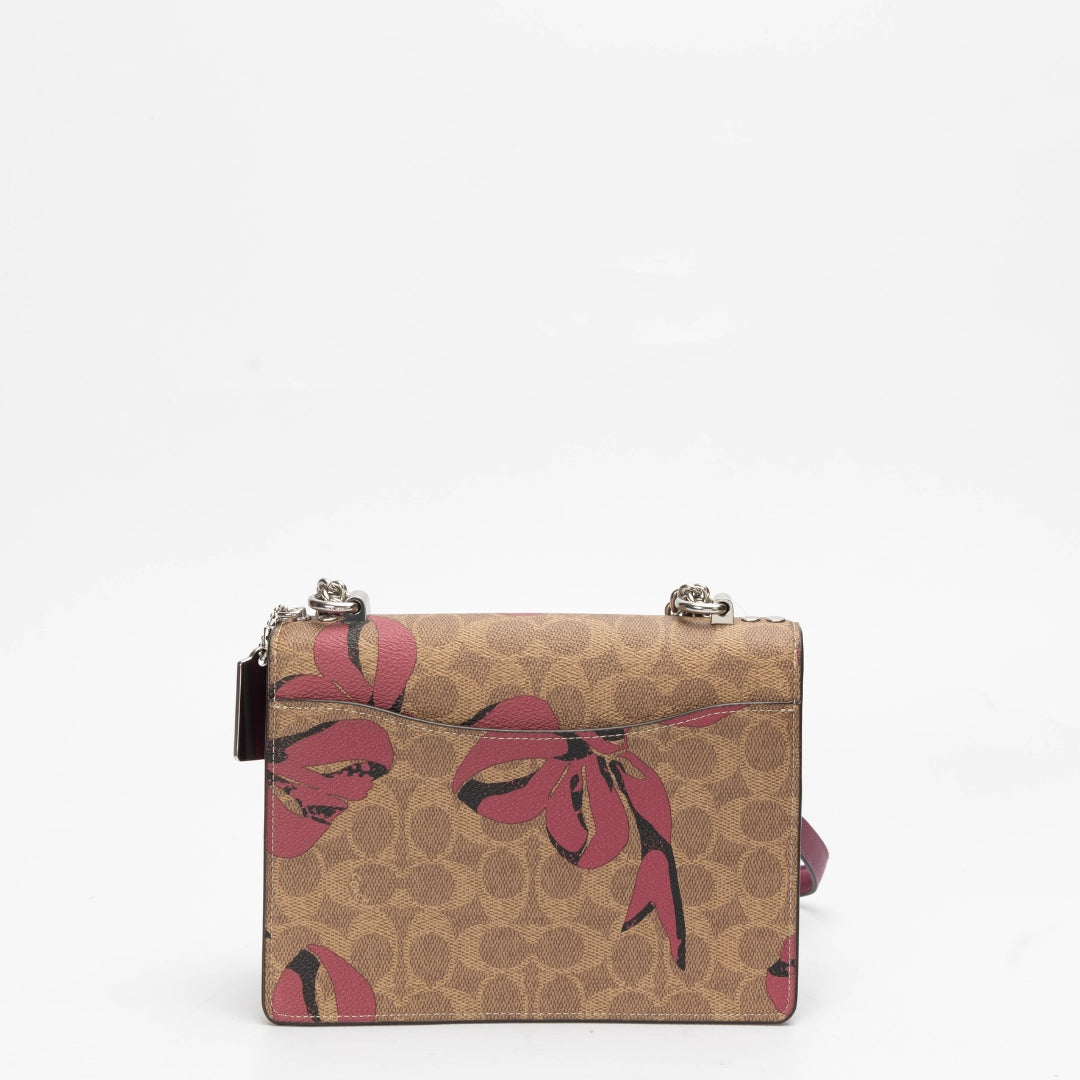 Coach Klare Bow Signature Canvas Crossbody Bag