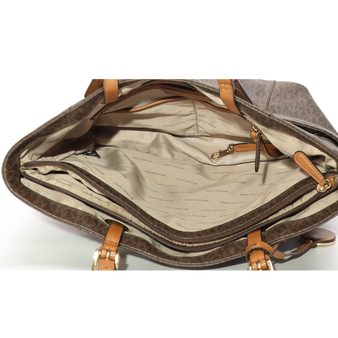 Michael Kors Brown Marilyn Logo Tote
