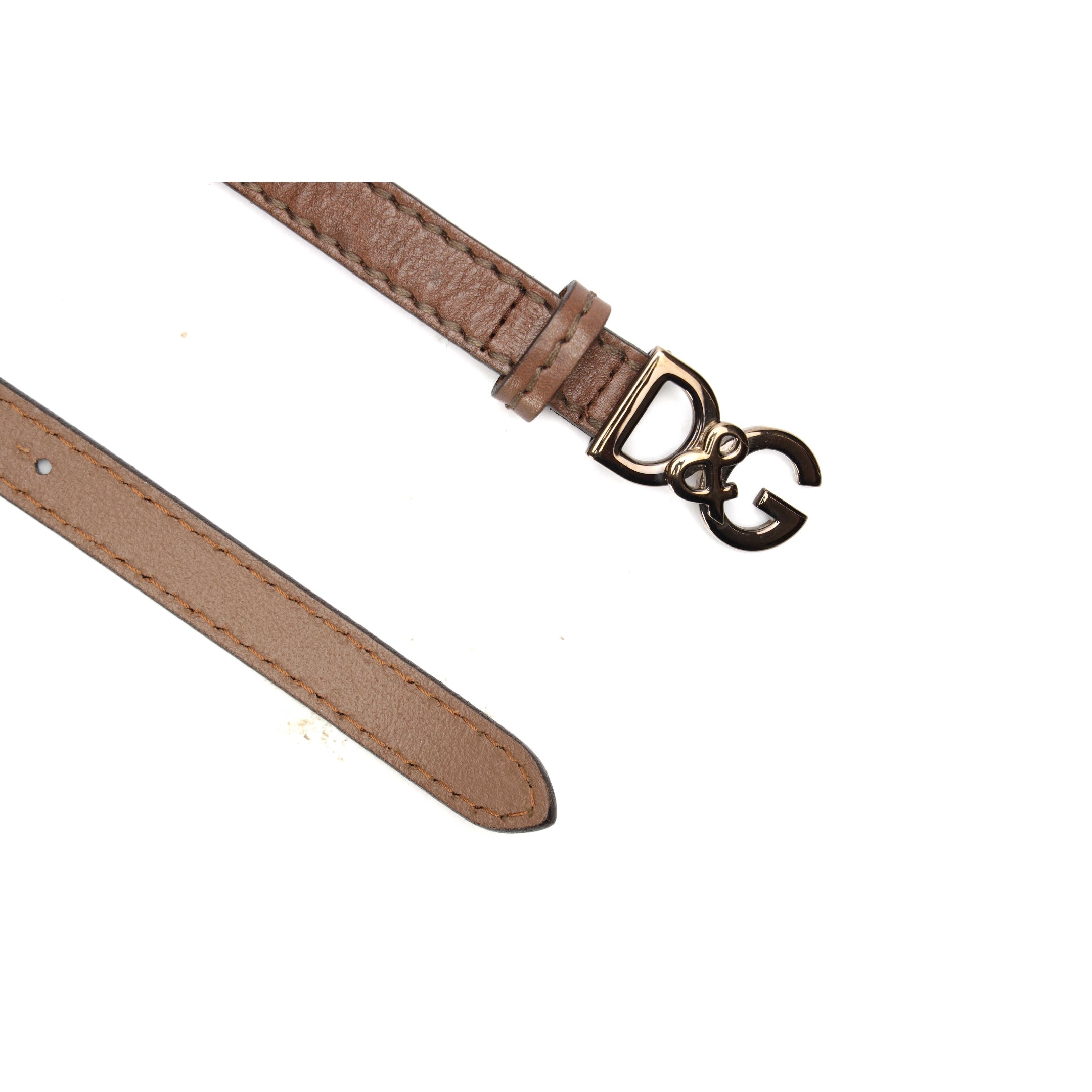 Dolce and Gabbana Brown Buckle Belt