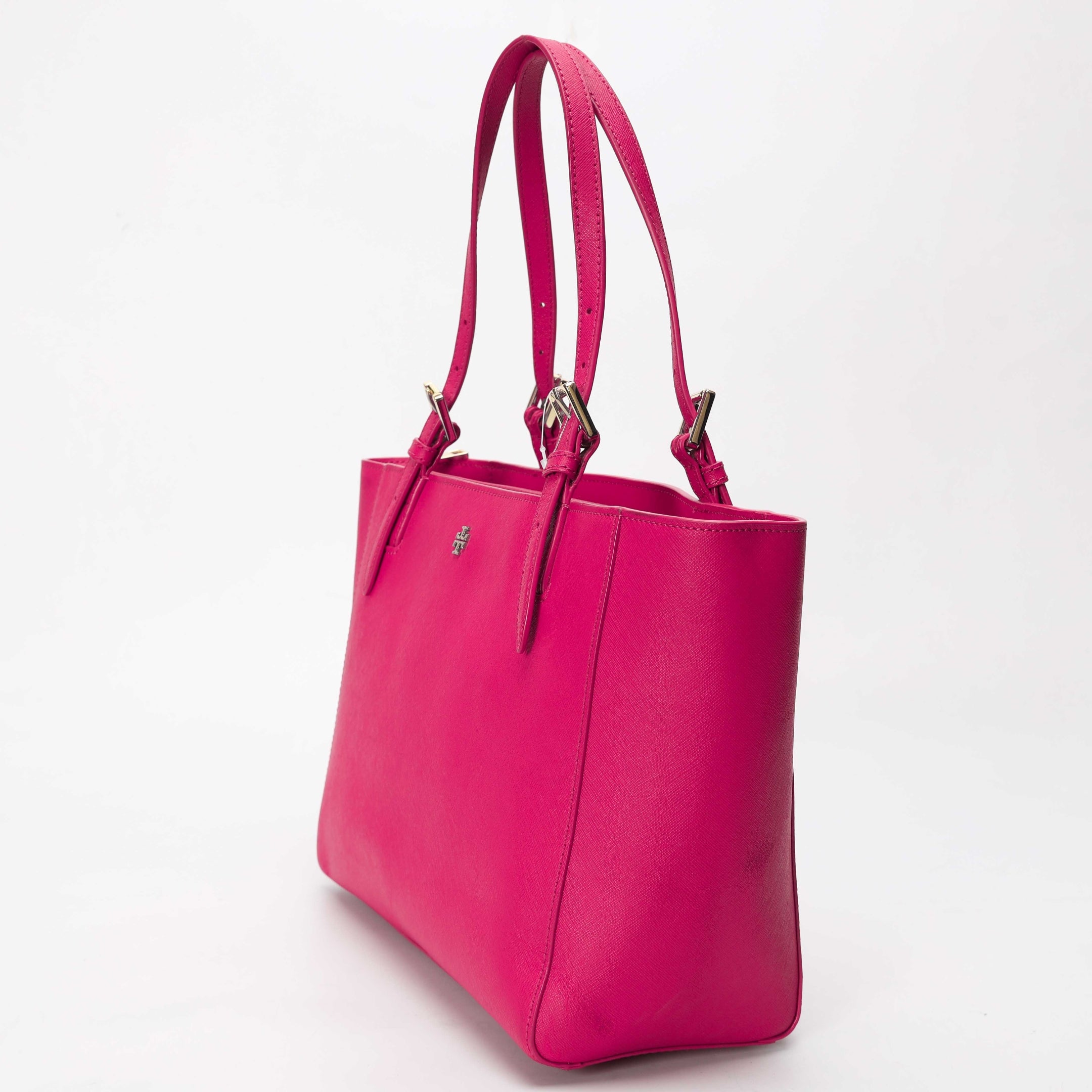 Tory Burch Fuchsia Medium York Buckle Tote