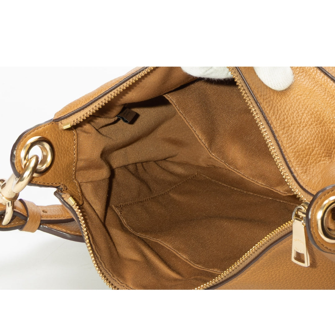 Coach Tan Horse & Carriage Logo Hobo Bag