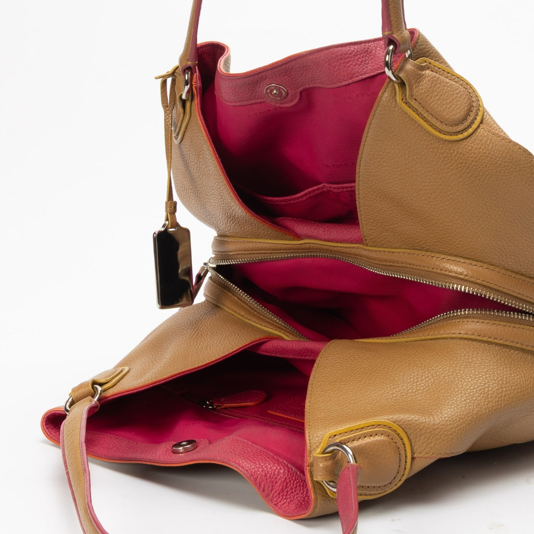 Coach Tan Edie Shoulder 28 Bag