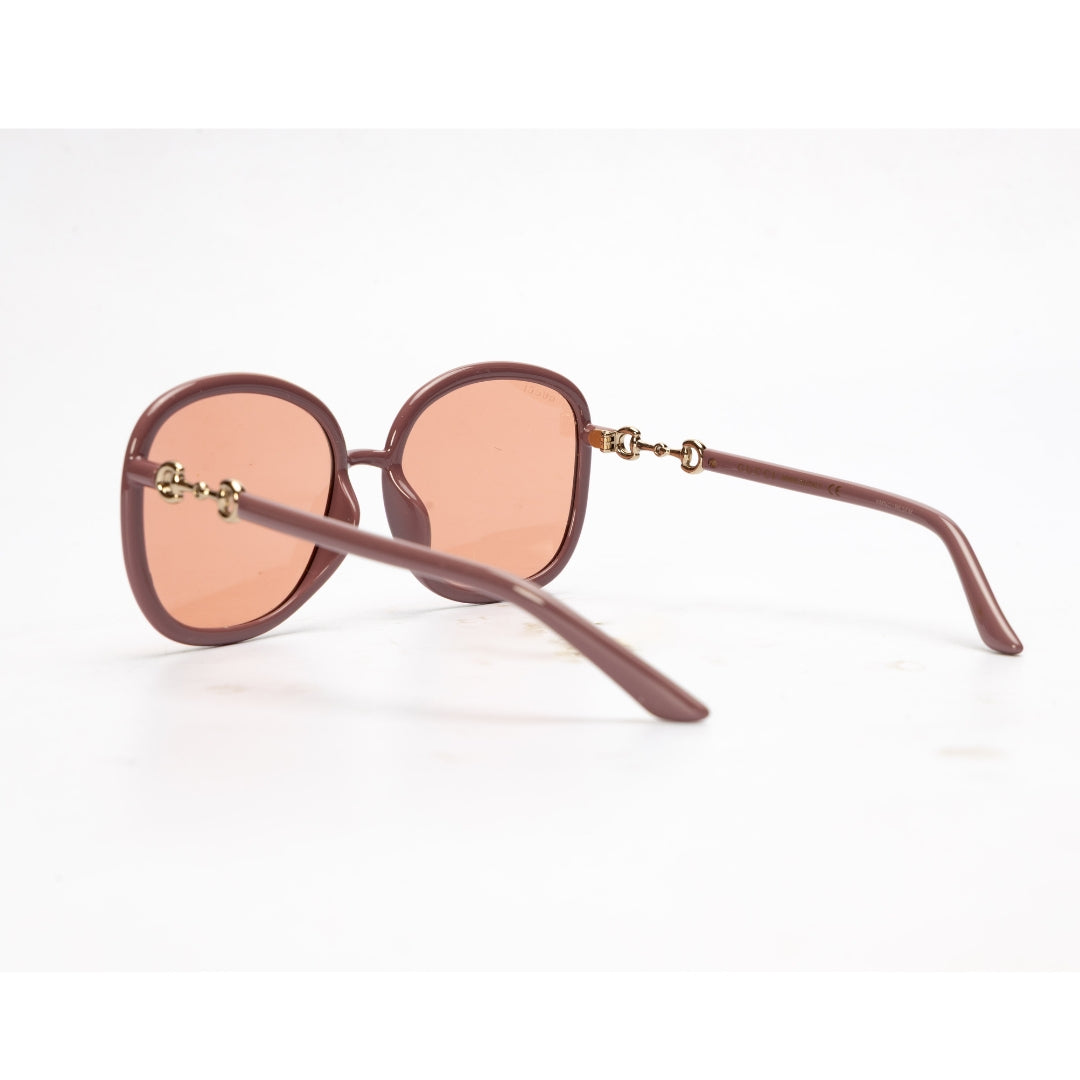 Gucci Mauve Frame Orange Lens Women Sunglasses