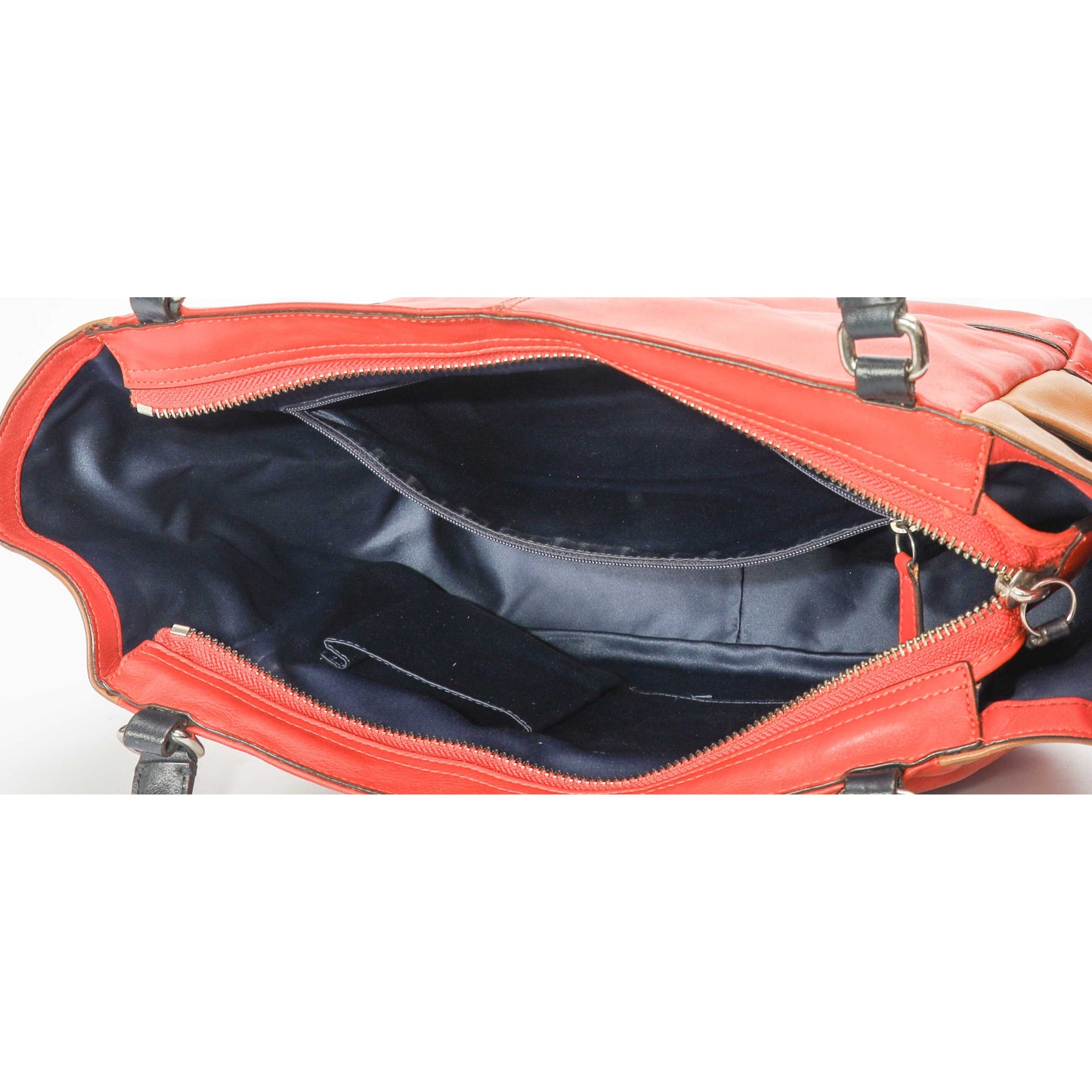 Coach Red Carrie Colourblock Tote