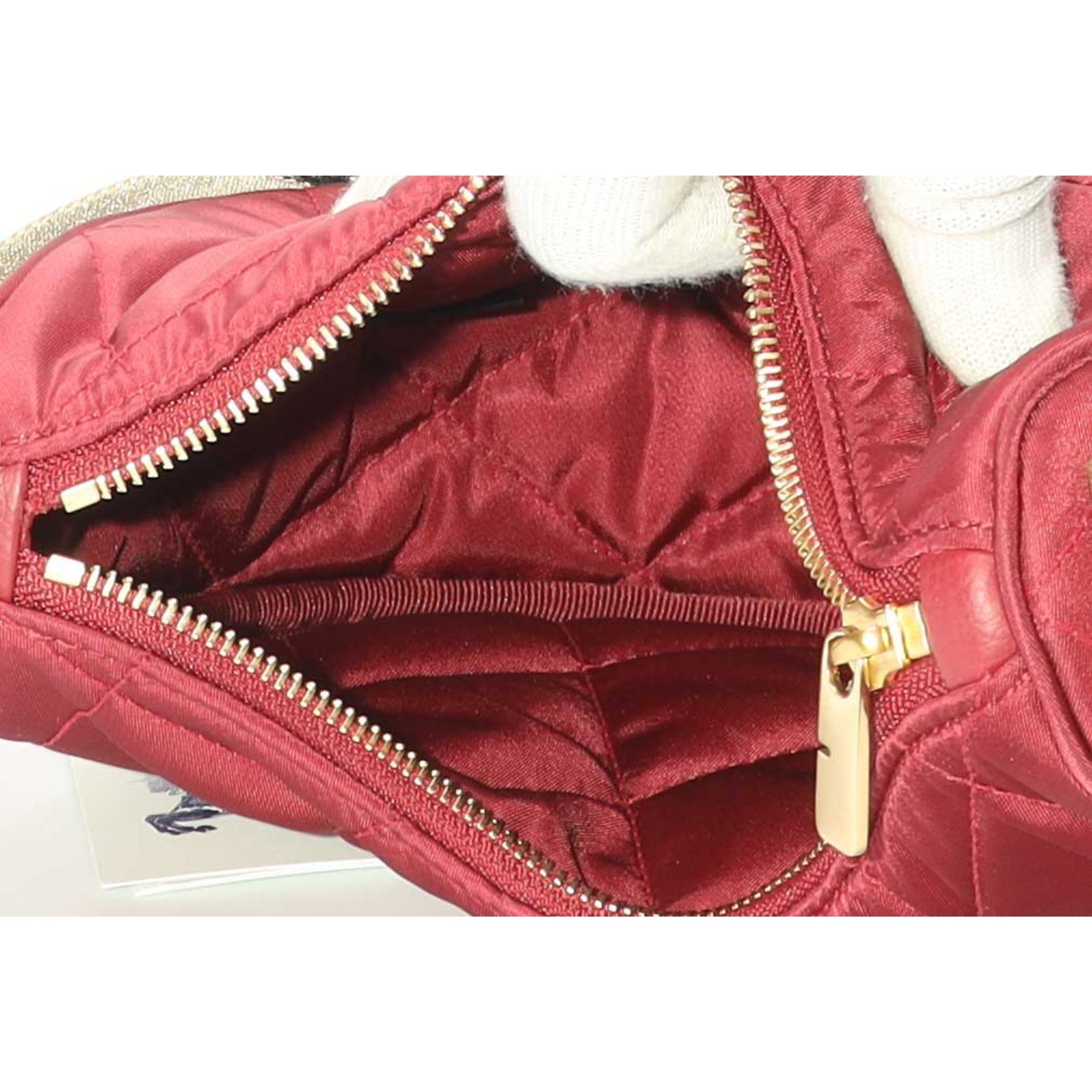 Burberry Red Horseshoe Crossbody Bag