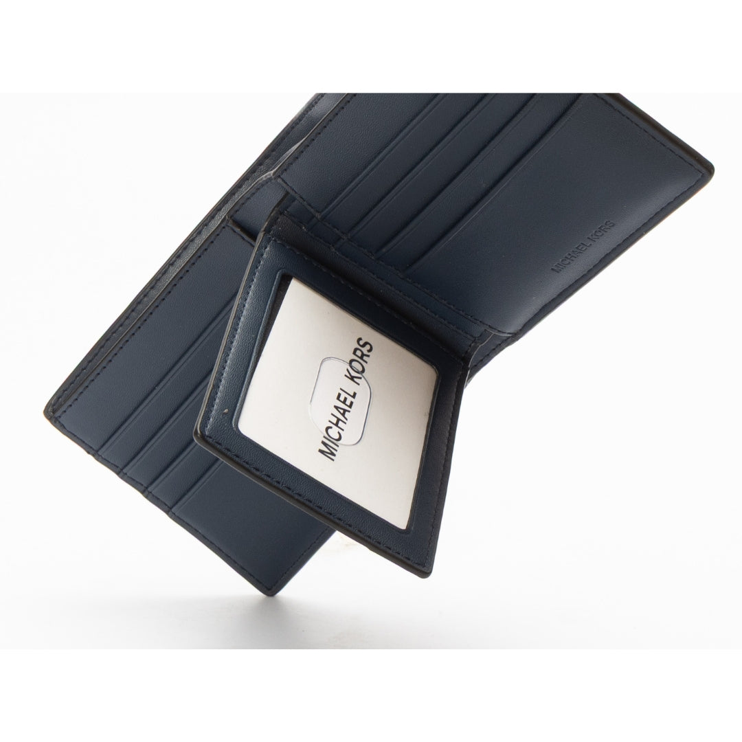Michael Kors Blue Hudson Leather Billfold Wallet