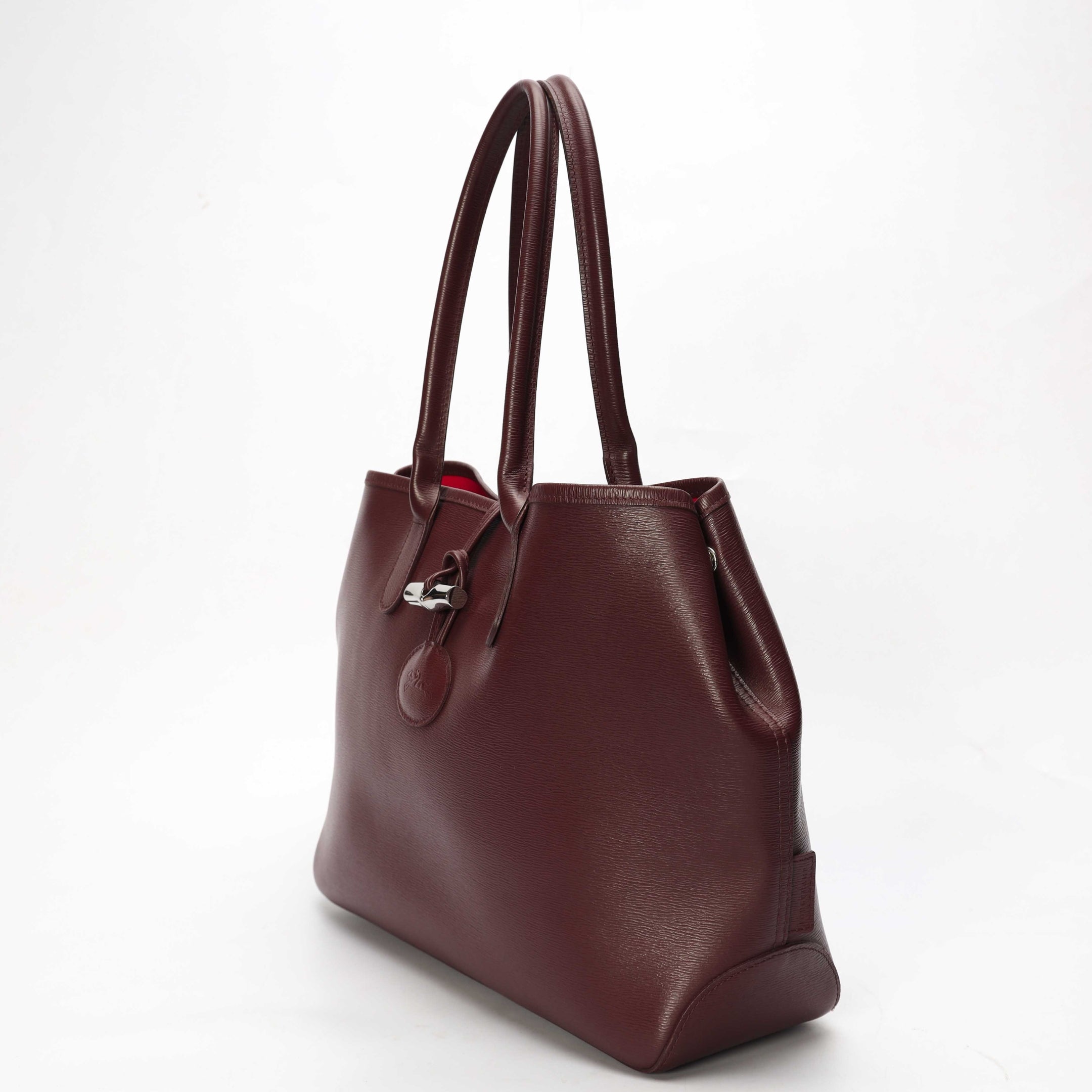 Longchamp Le Roseau Burgundy Tote