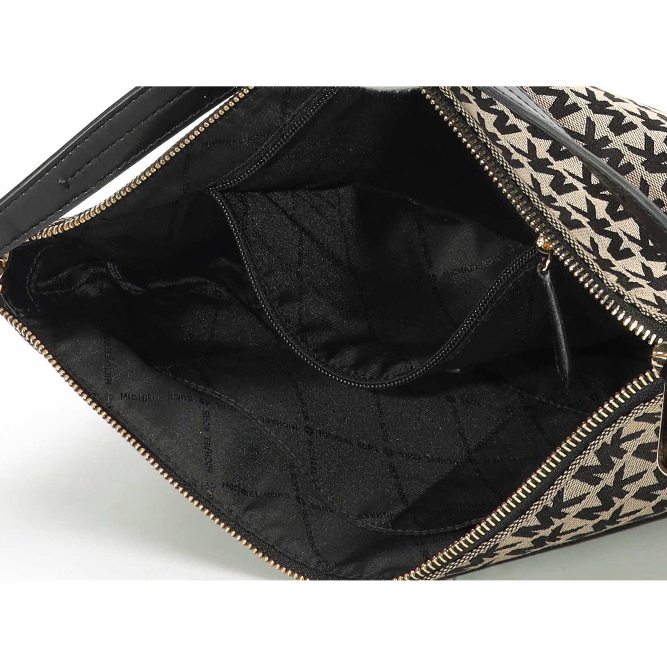 Michael Kors Bedford Logo Hobo Cross Body Bag