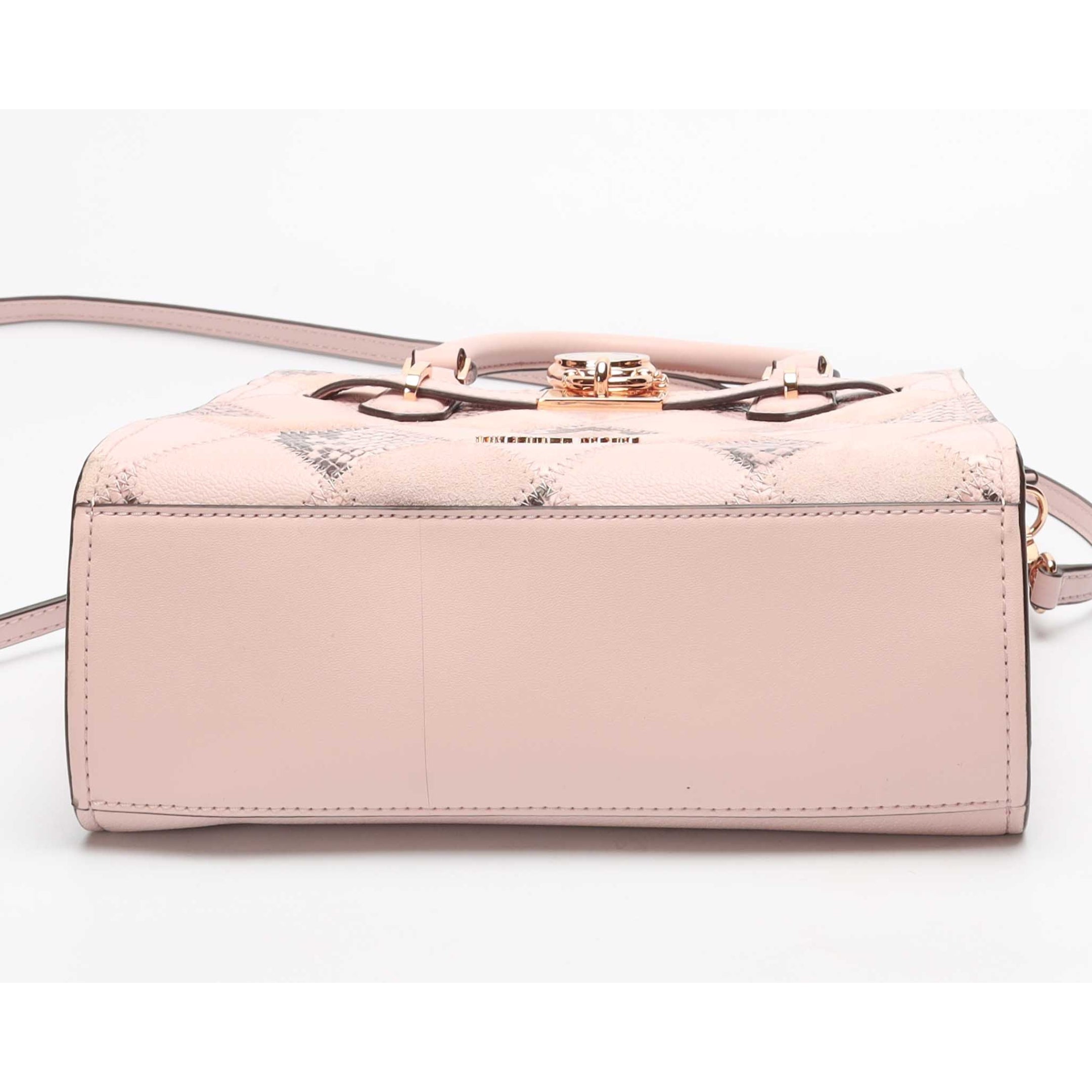 Michael Kors Hamilton Pink Patchwork Satchel