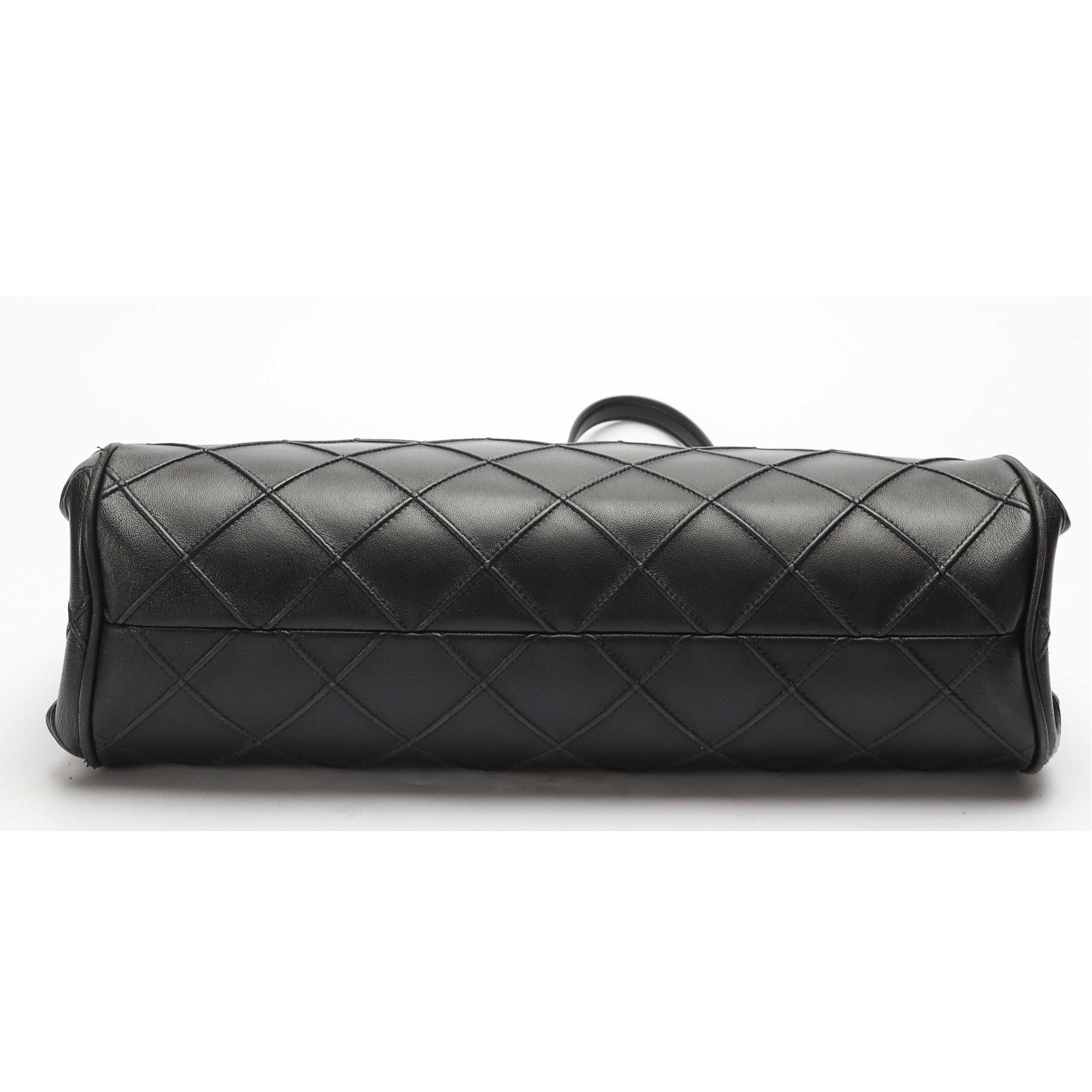 Tory Burch Fleming Black Soft Chain Large Tote