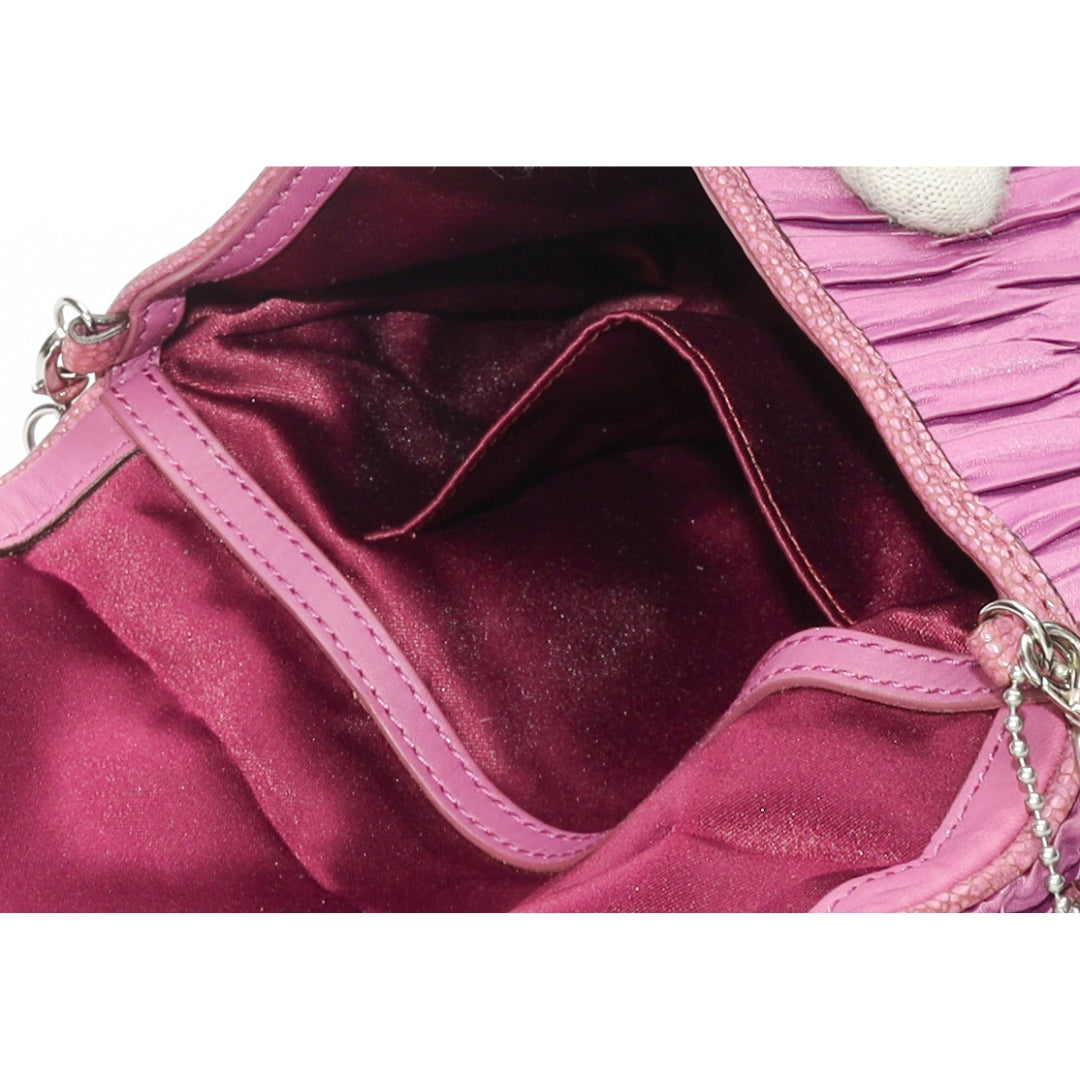 Coach Madison Pink Pleated Crossbody Bag