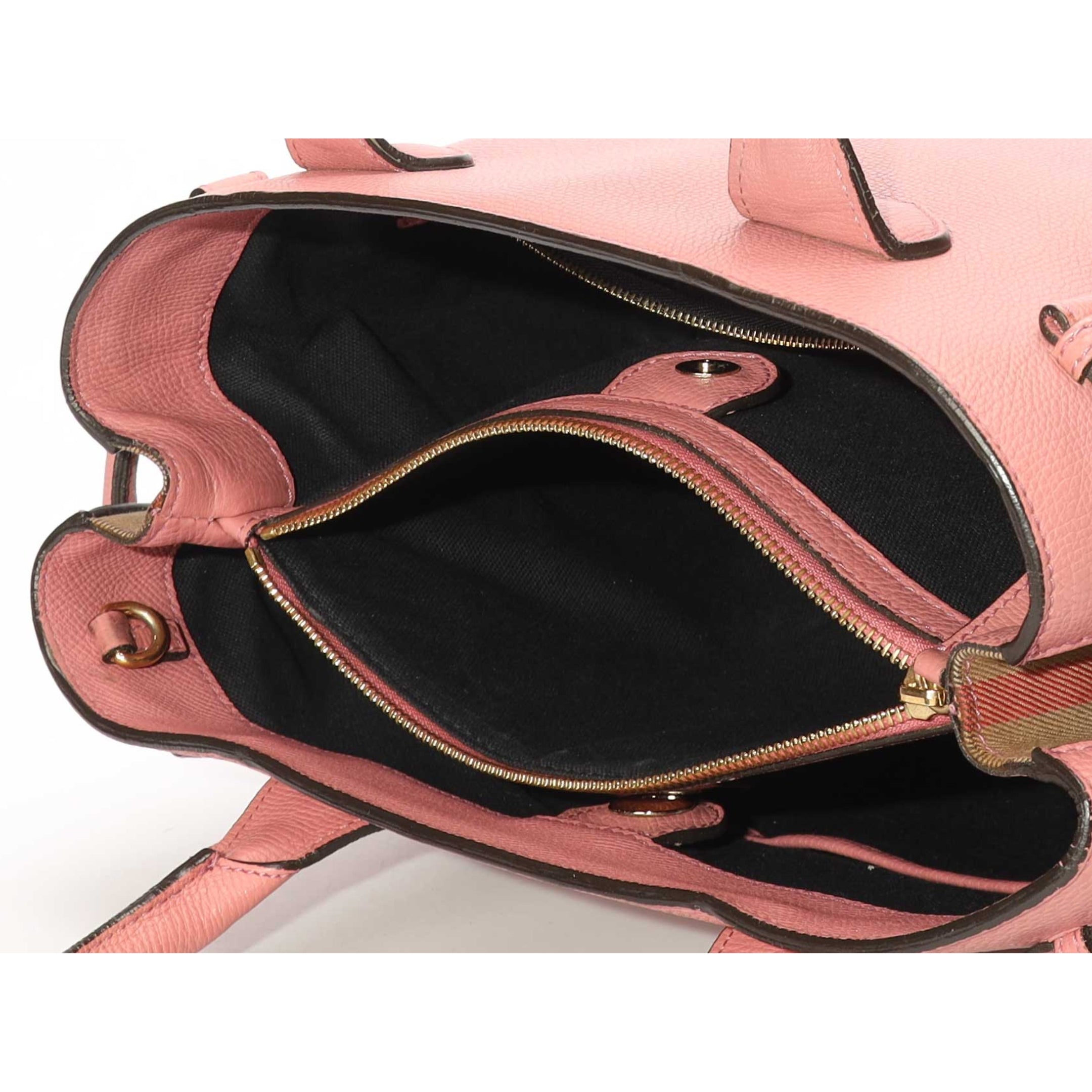 Burberry Pink Banner Large Satchel