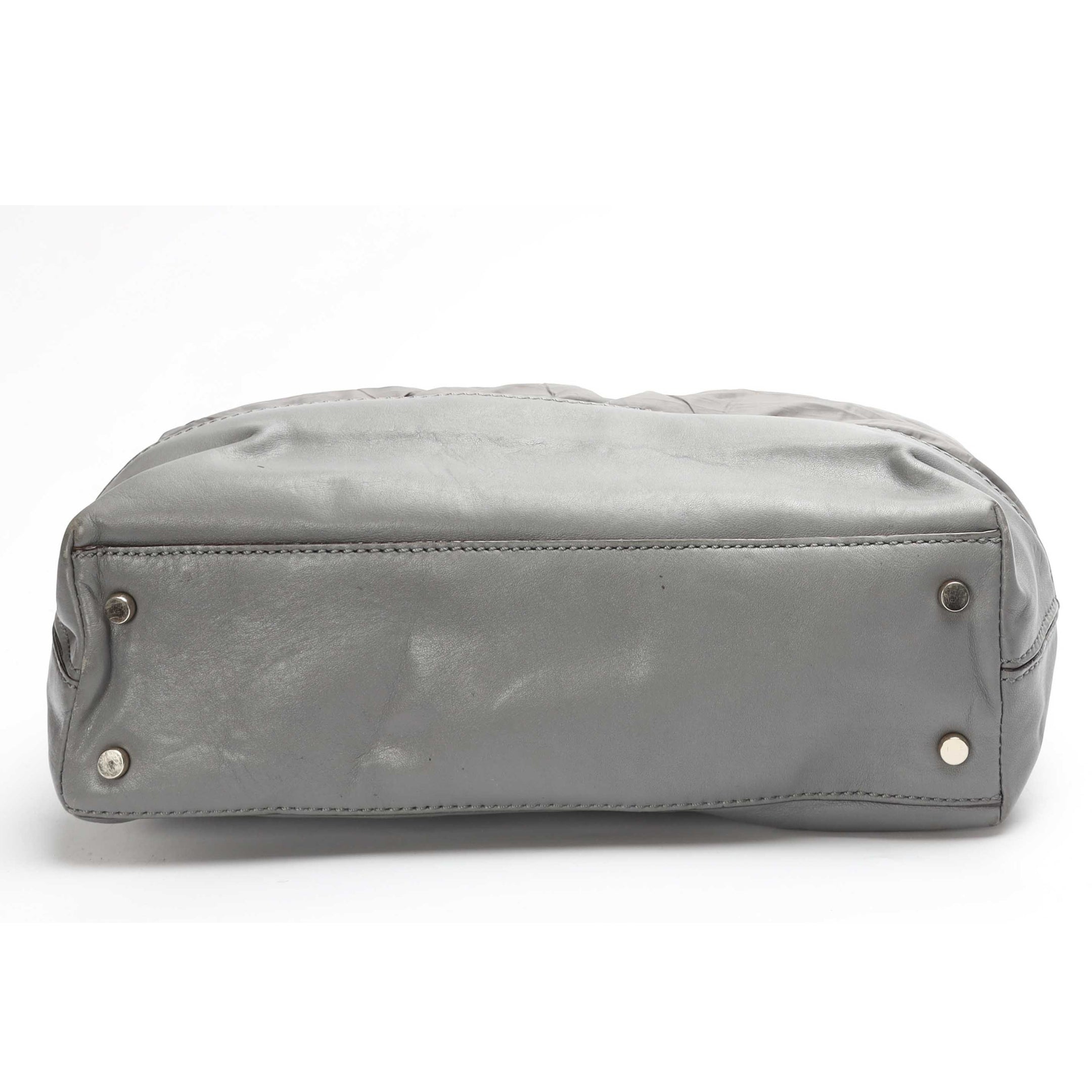 Kate Spade Grey Puffed Bow Shoulder Bag