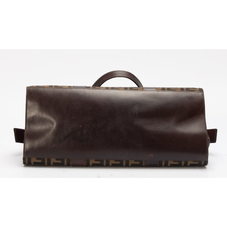 Fendi Brown Zucca Canvas Handbag