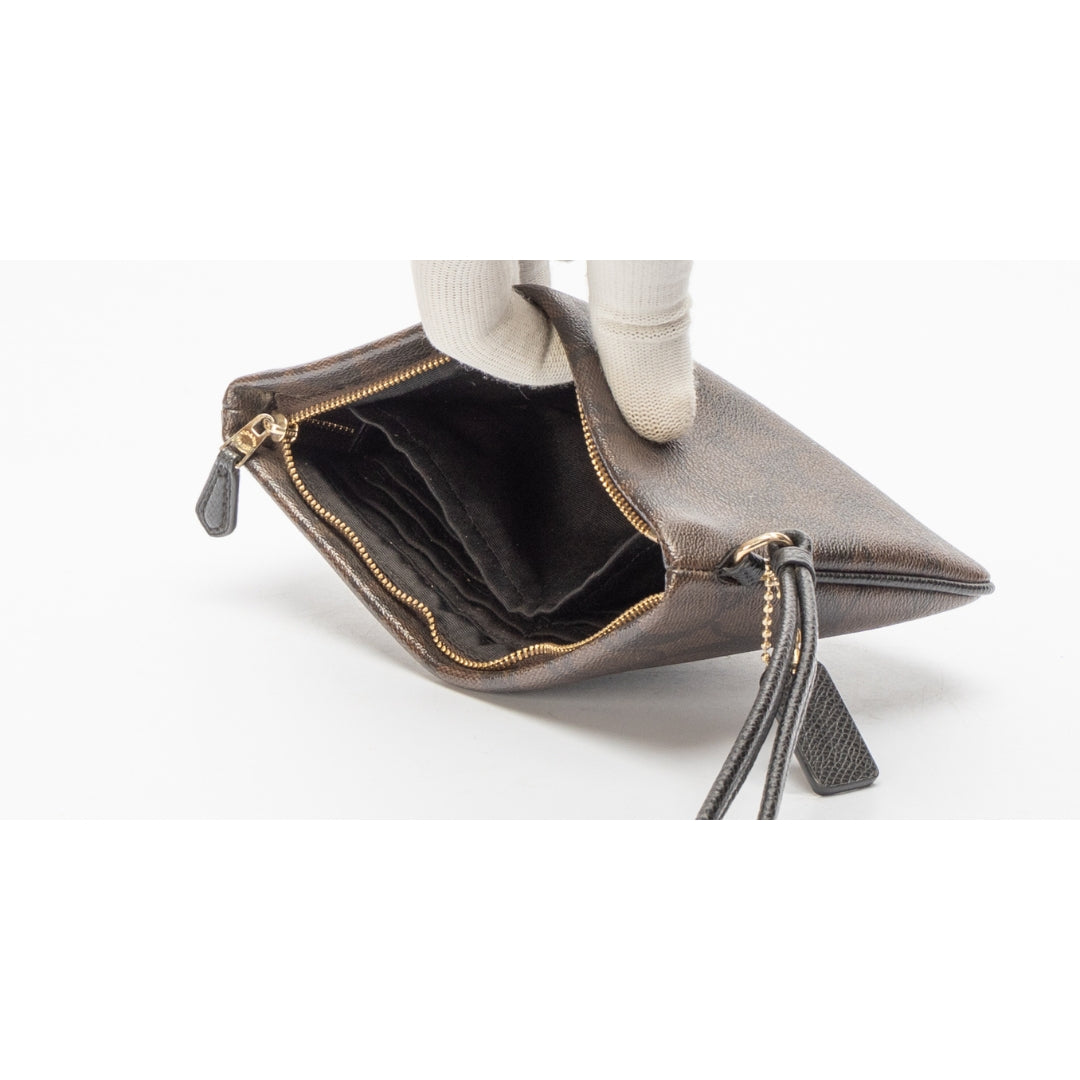 Coach Canvas Zipper Wristlet