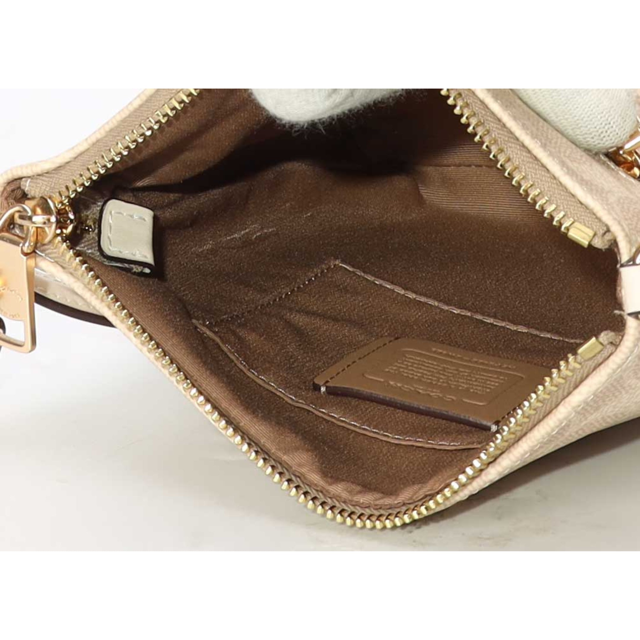 Coach Beige Mini Rowan File Crossbody Bag