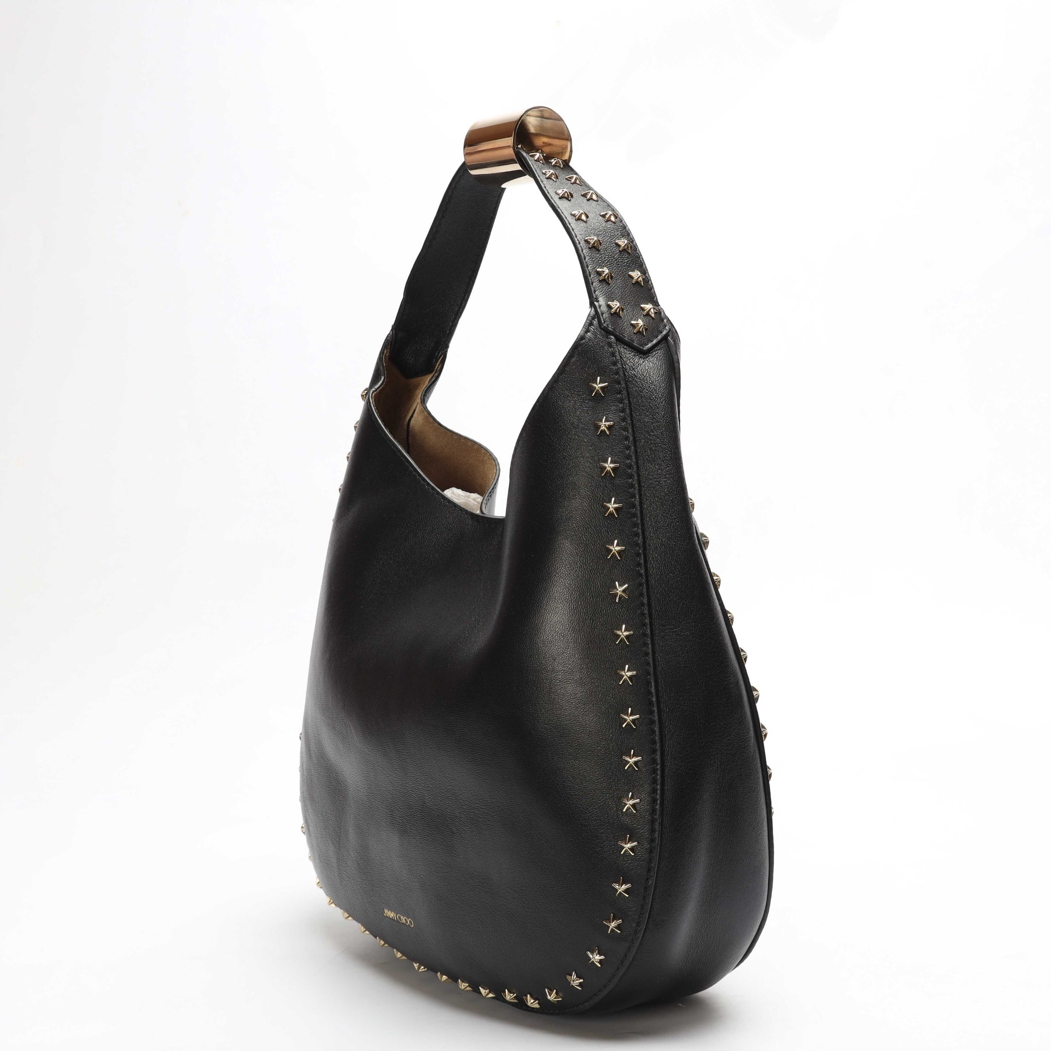 Jimmy Choo Stevie Black Hobo Bag