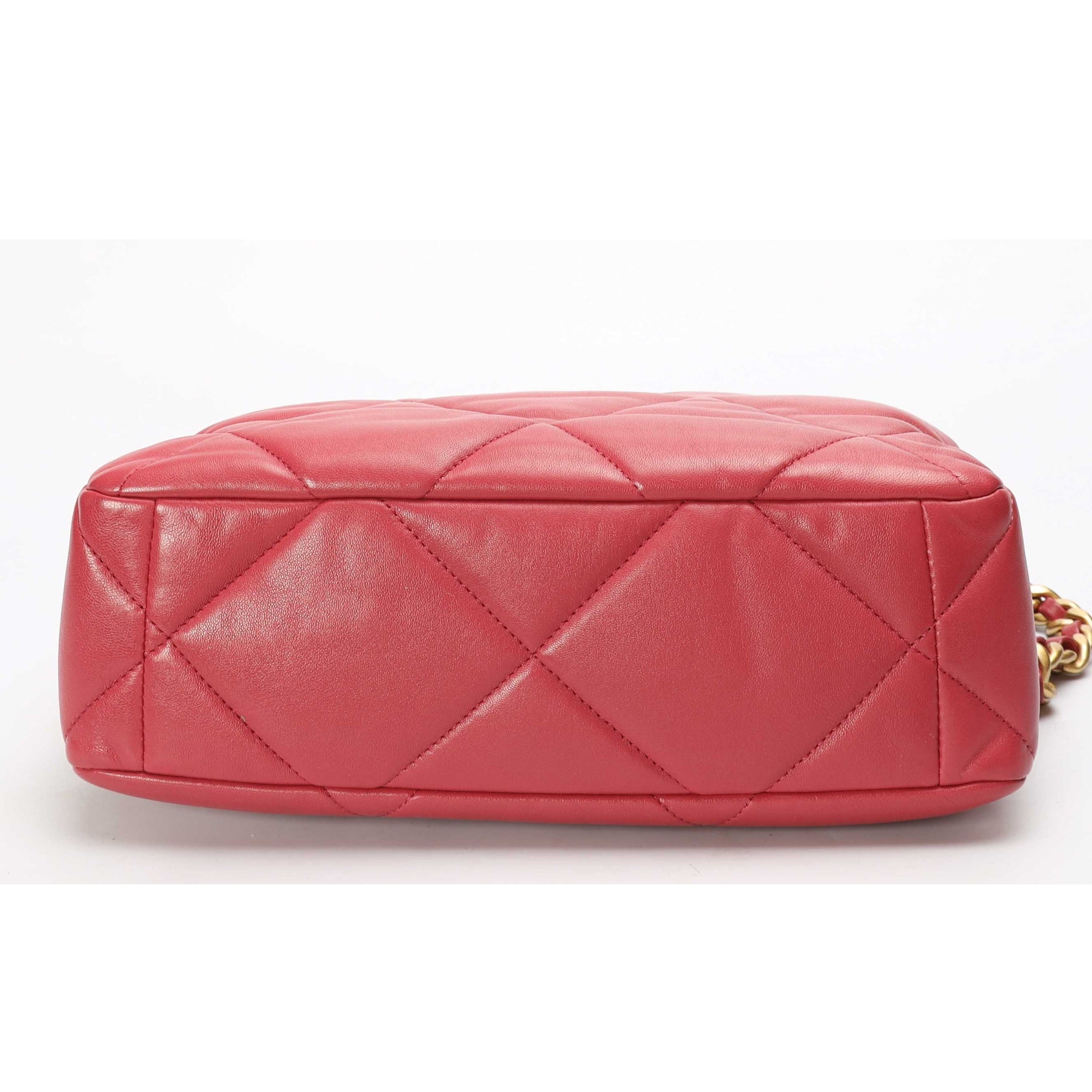 Chanel 19 Red Chain Shoulder Bag