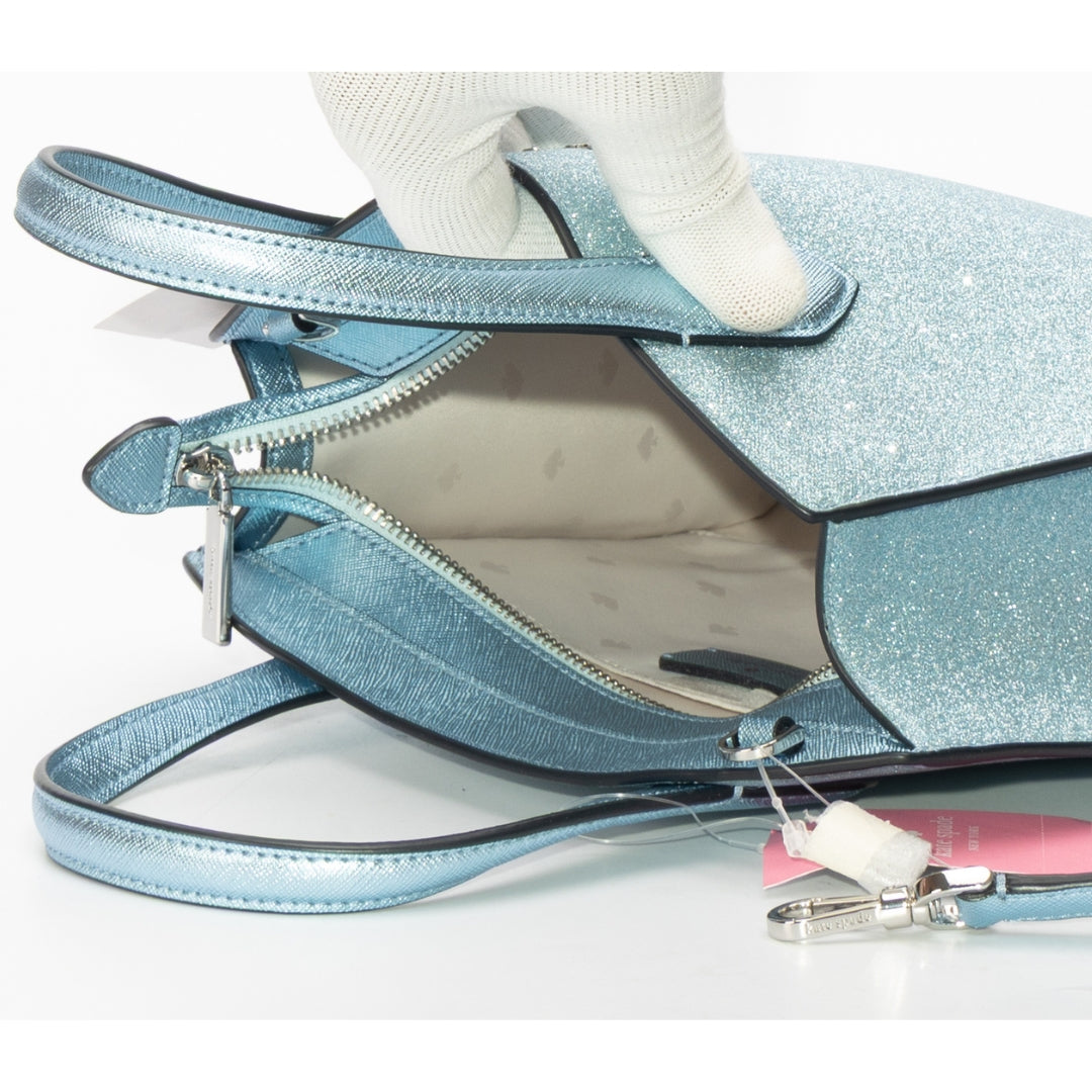 Kate Spade Blue Glitter Tinsel Satchel