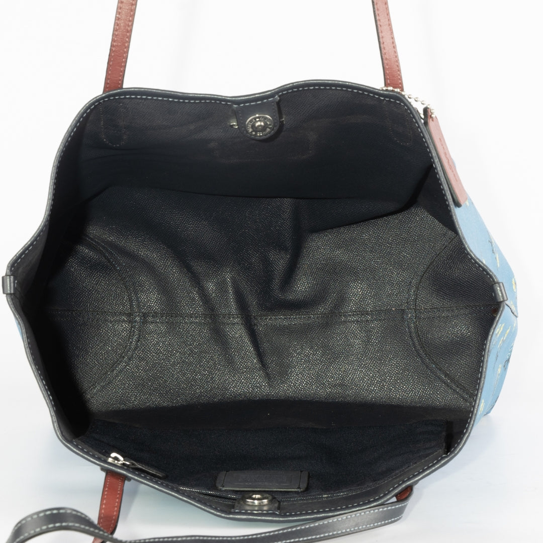 Coach Floral Bow Print City Tote