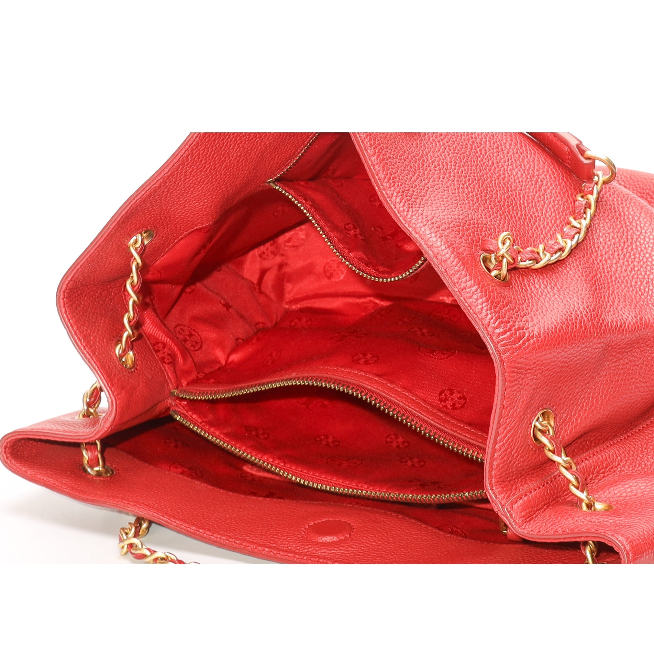 Tory Burch Britten Red Tote