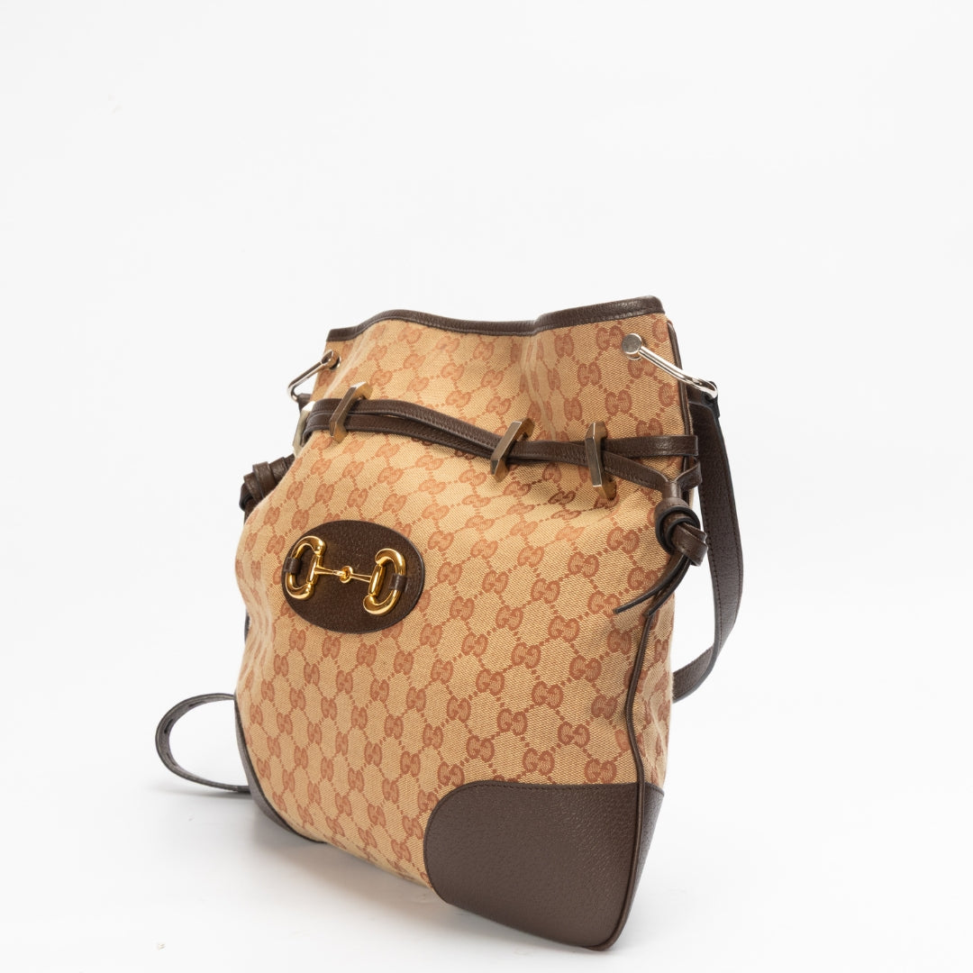 Gucci 1955 Horsebit GG-Jacquard Shoulder Bag