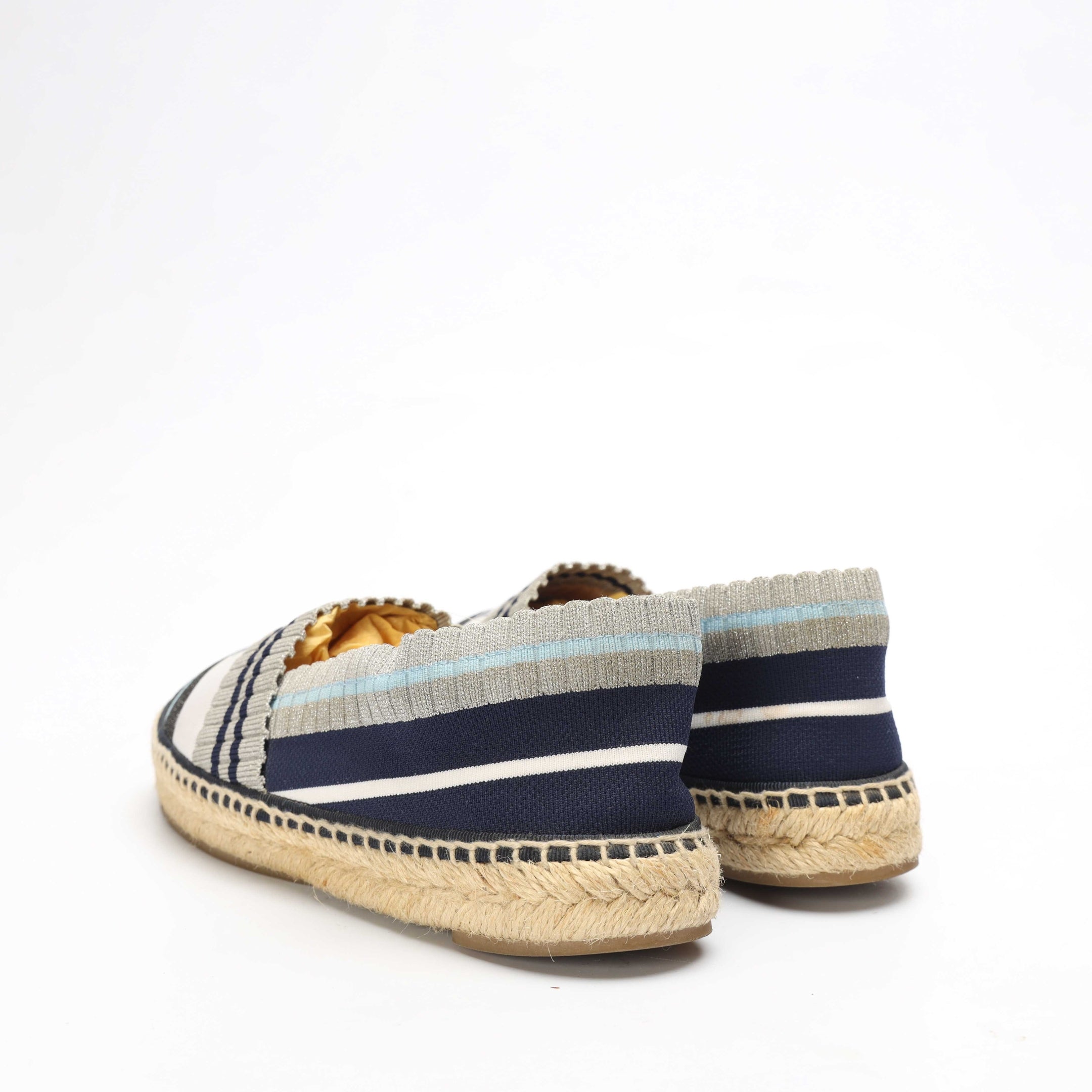 Fendi Multicolour Striped Fabric Espadrilles
