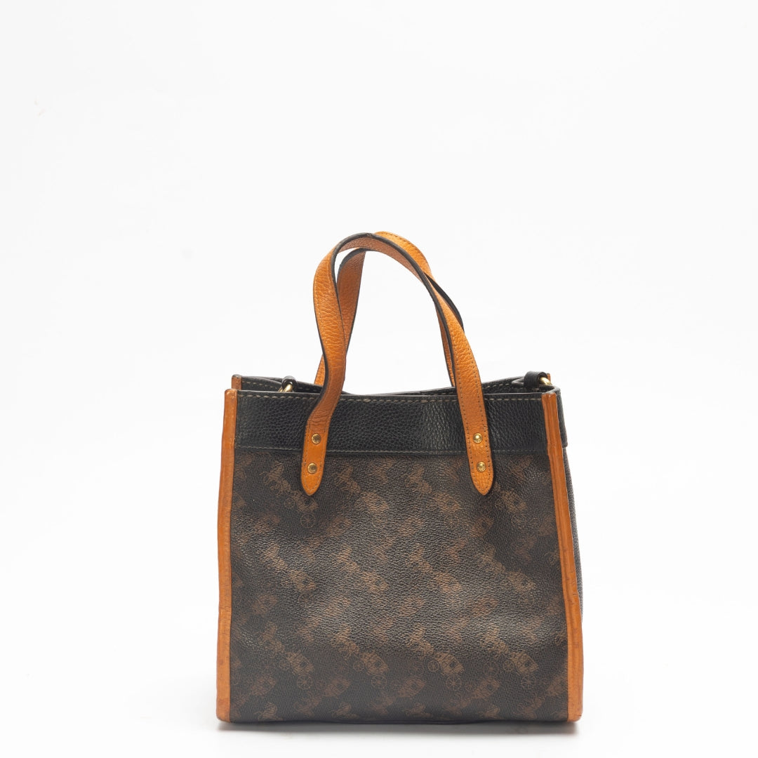 Coach Field Horse & Carriage Print Convertible Tote 22