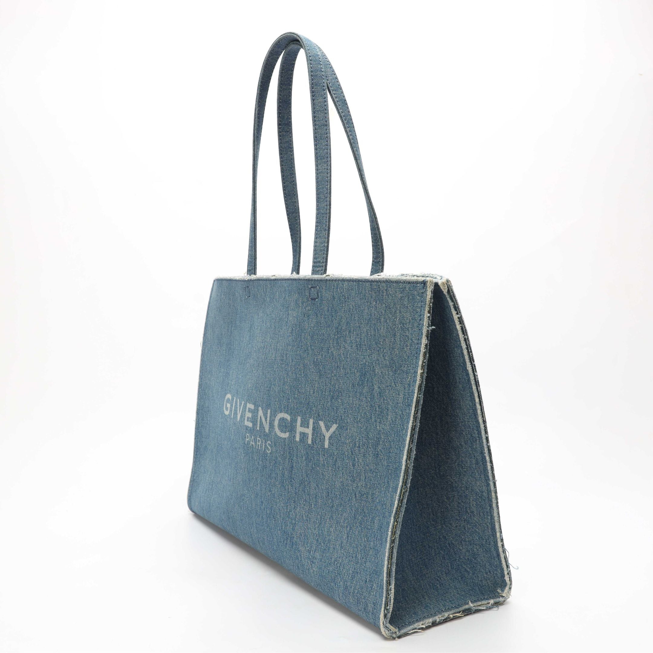 Givenchy Blue Denim Shopping Tote