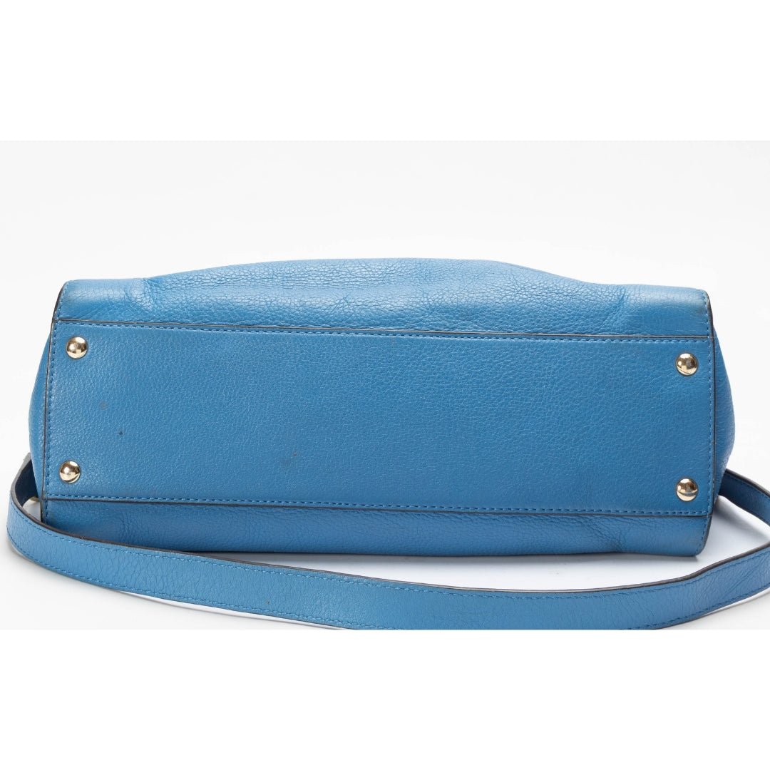 Michael Kors Blue Hamilton Large Convertible Tote