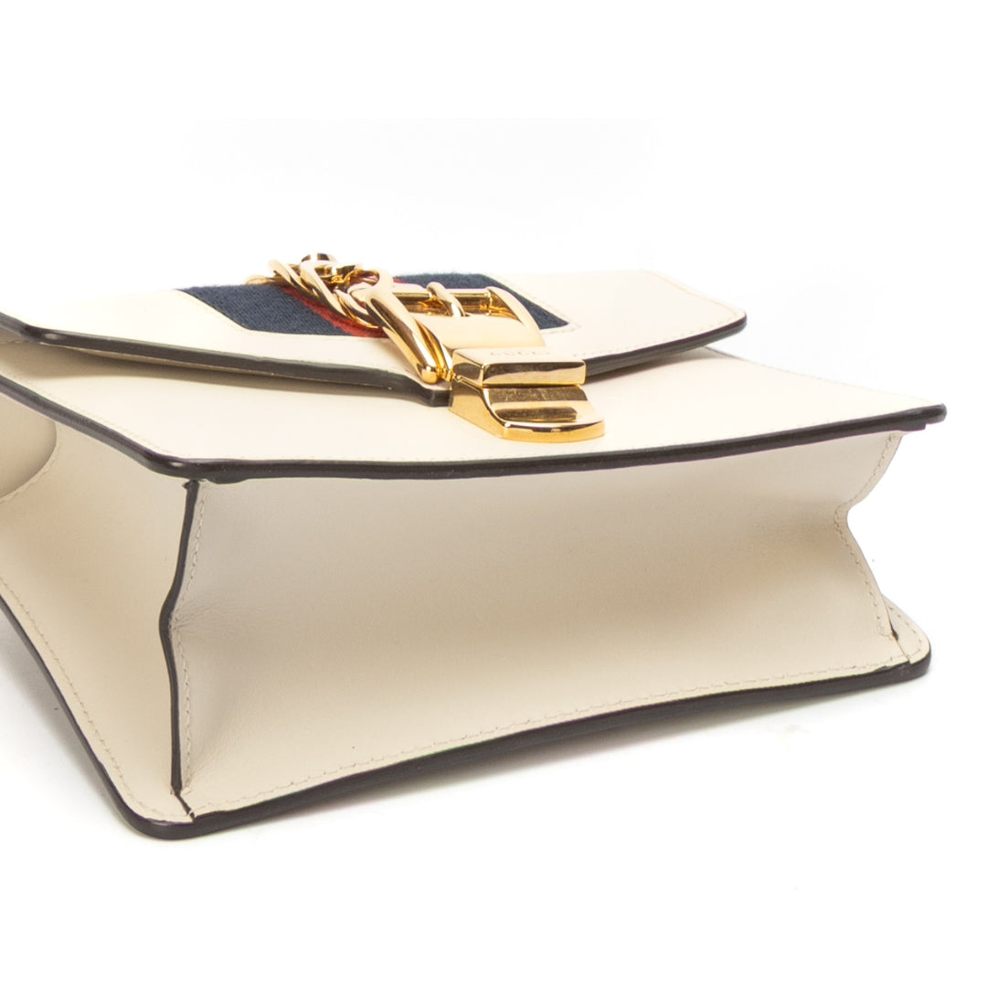 Gucci Off White Mini Sylvie Crossbody Bag