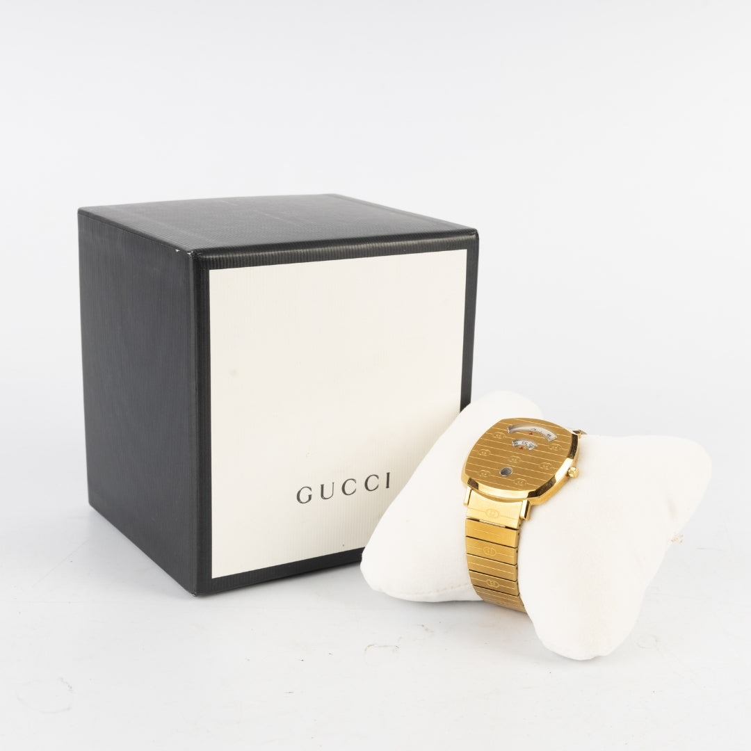 Gucci Yellow Gold PVD Coated Stainless Steel Watch