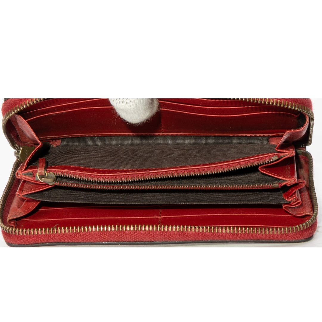 Gucci Tricolor Bee Queen Margaret Zip Around Wallet