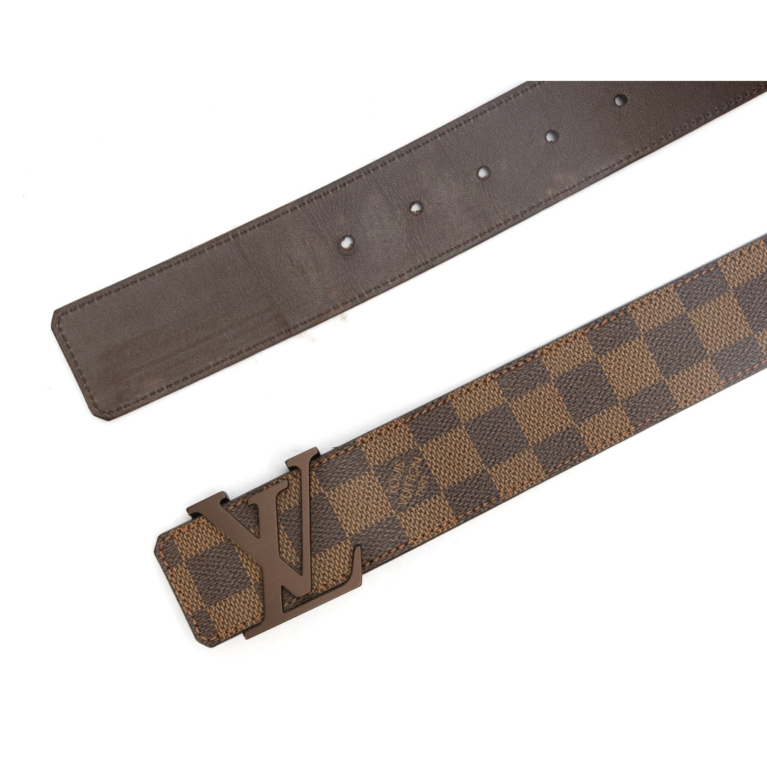 Louis Vuitton Damier Ebene Canvas LV Initiales Belt