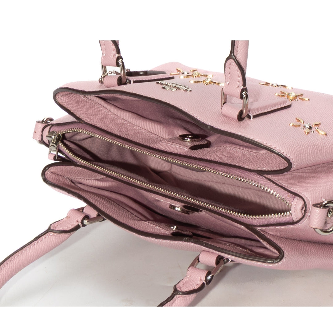 Coach Lillie Floral Studded Carryall Satchel