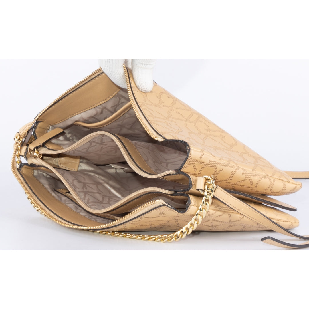 Calvin Klein Monogram Zip Cross Body Bag