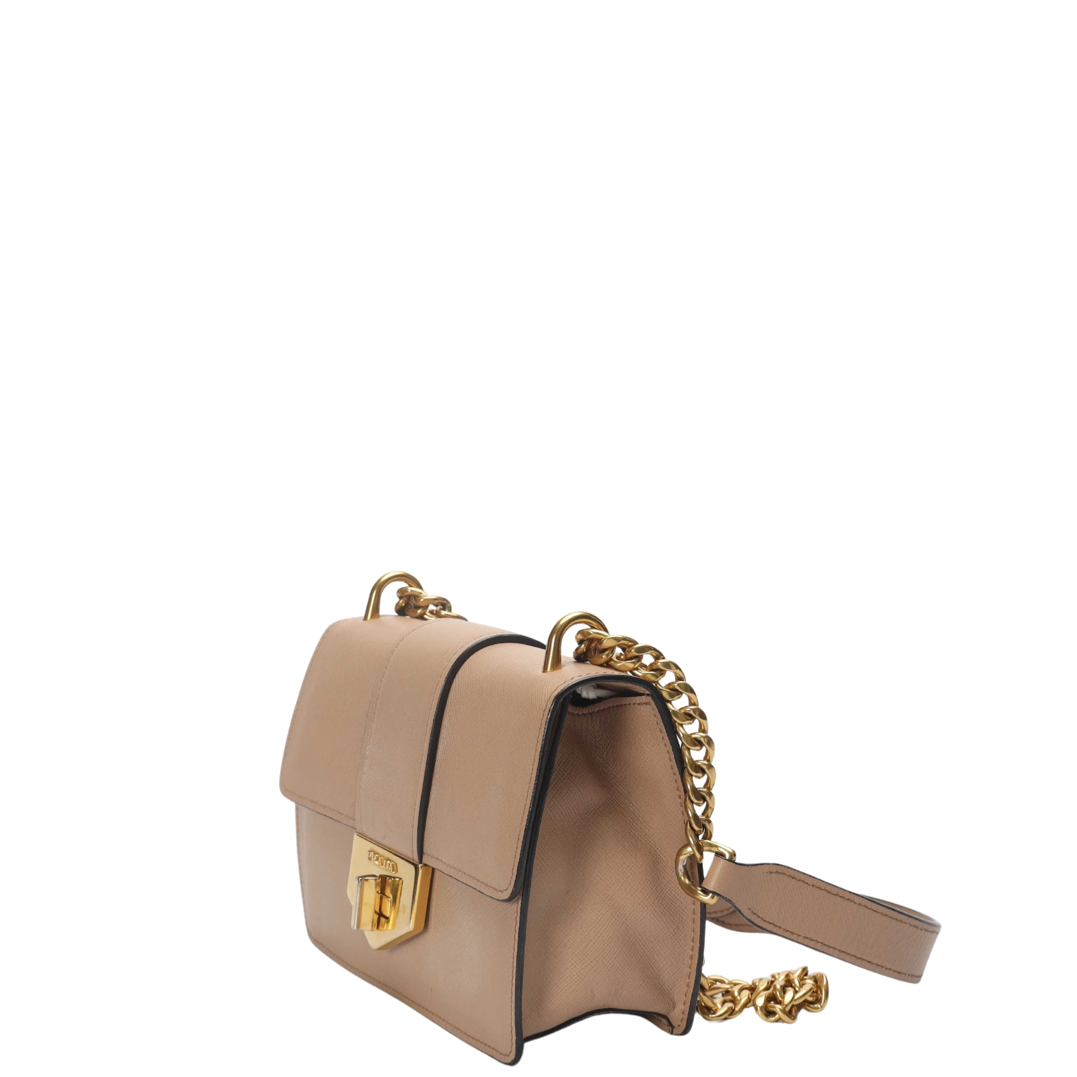 Prada Beige Flap Shoulder Bag