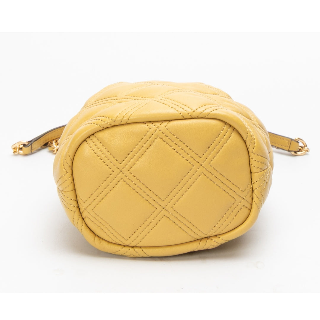Tory Burch Yellow Fleming Soft Bucket Bag
