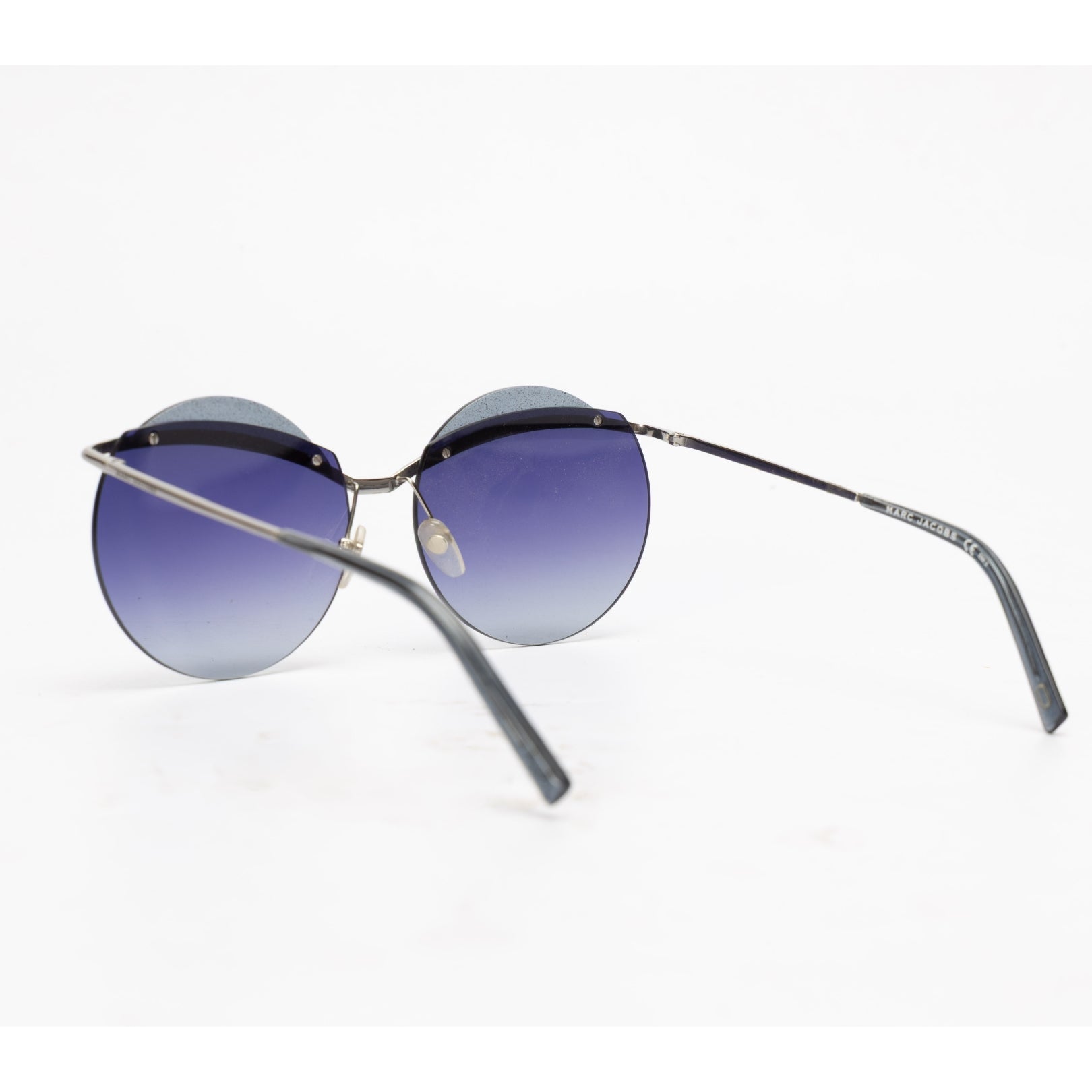 Marc Jacobs Blue Gradient Round Sunglasses